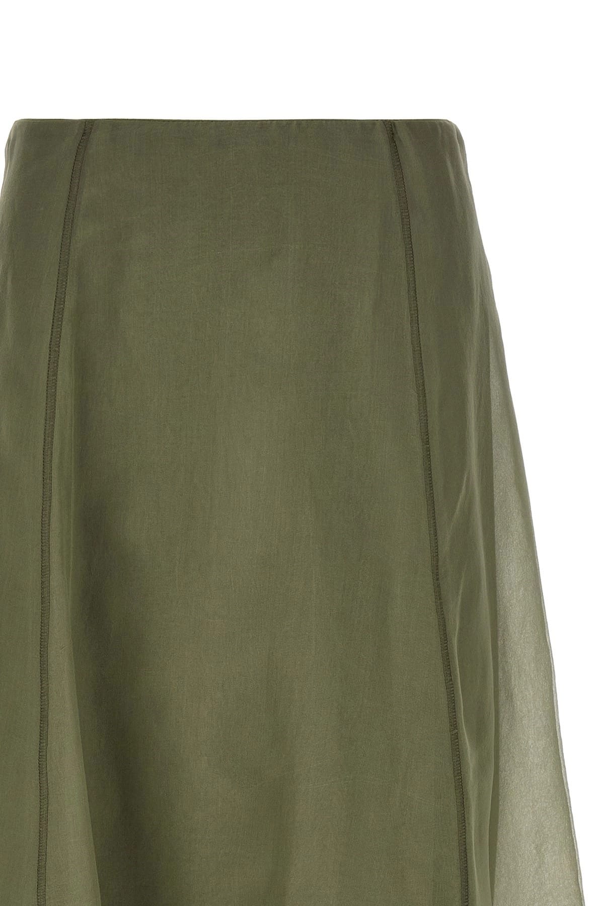 Brunello Cucinelli Brunello Cucinelli Circle Silk Midi Skirt