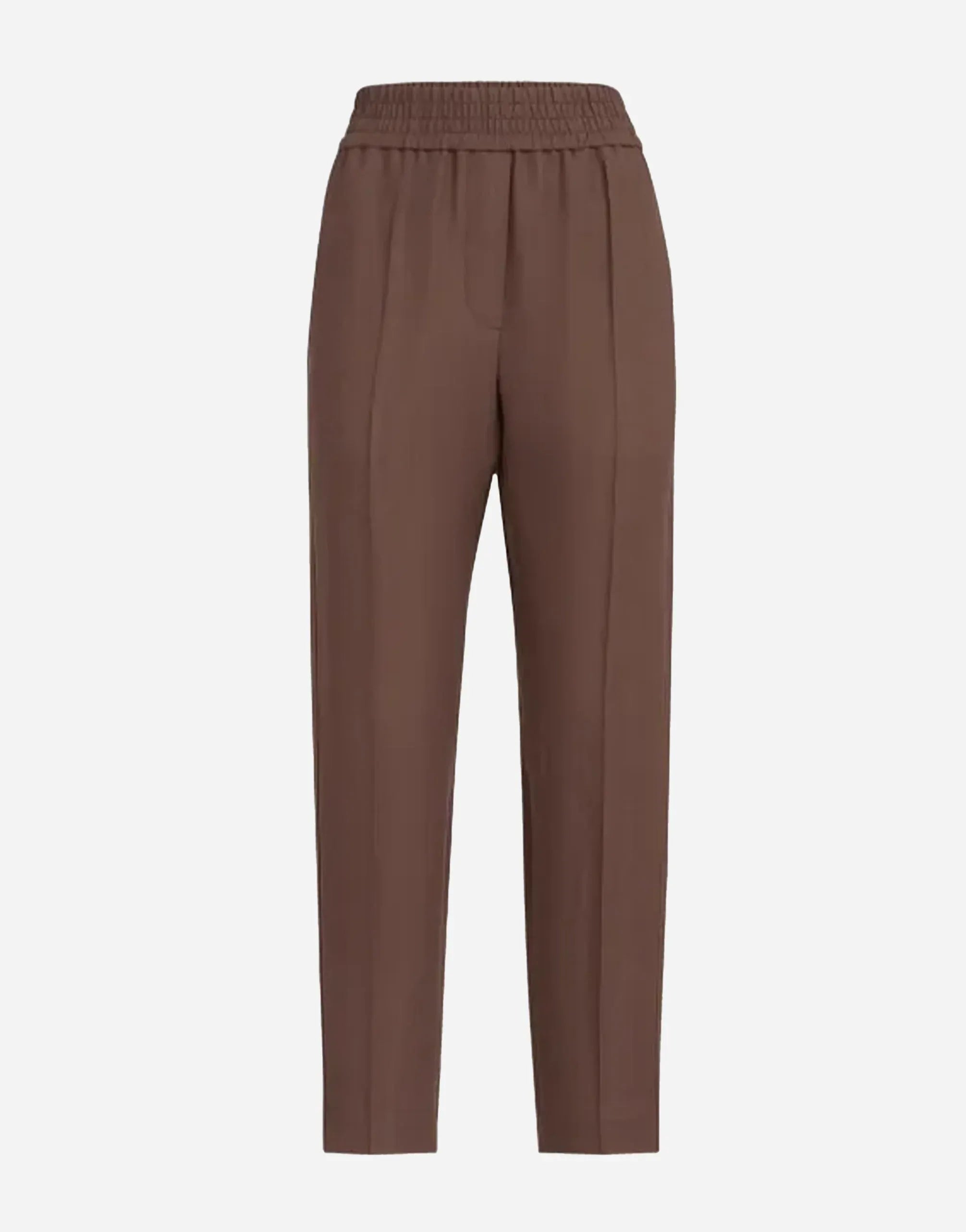 Brunello Cucinelli Cocoa Fluid Twill Baggy Trousers