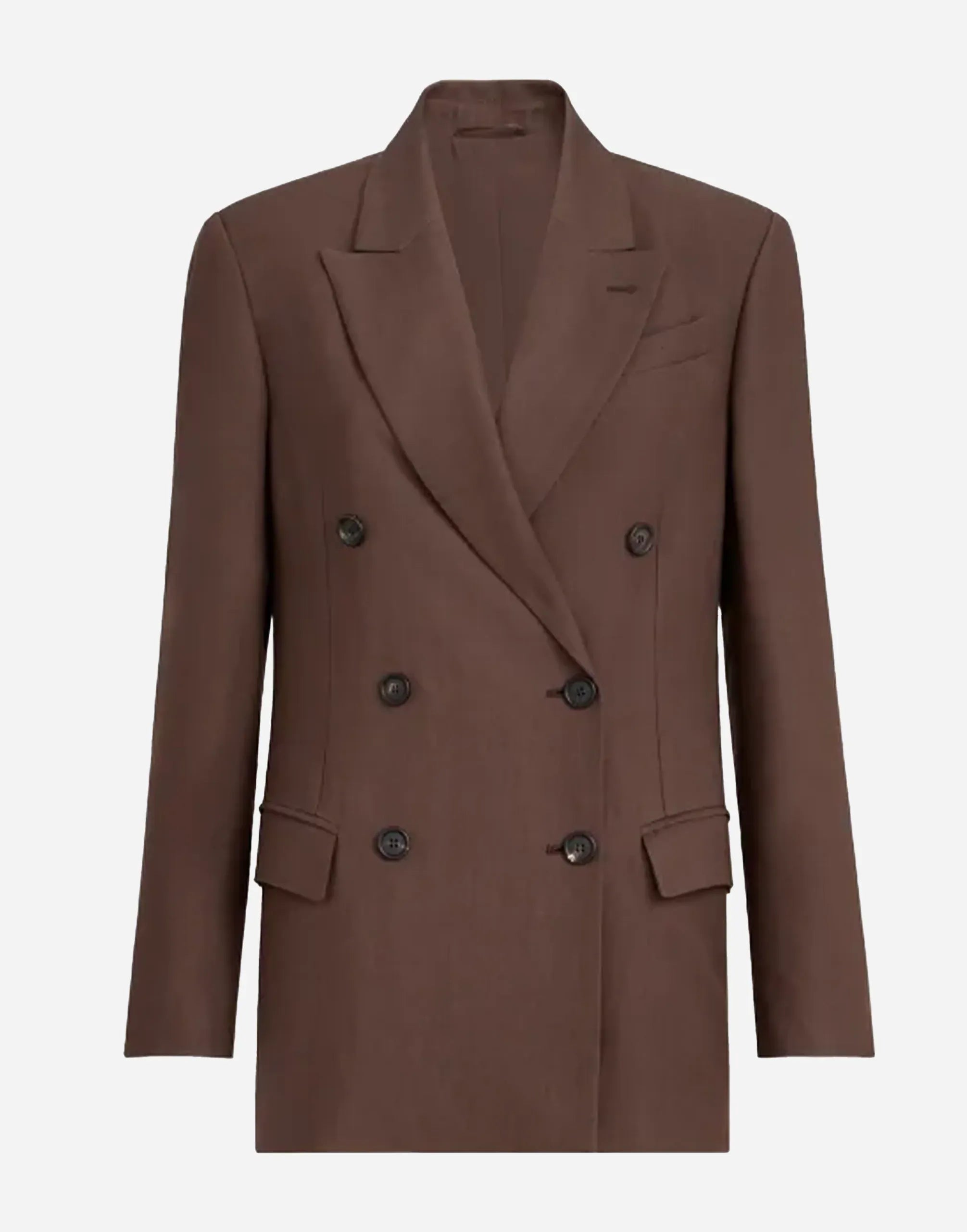 Brunello Cucinelli Cocoa Fluid Twill Monili Blazer