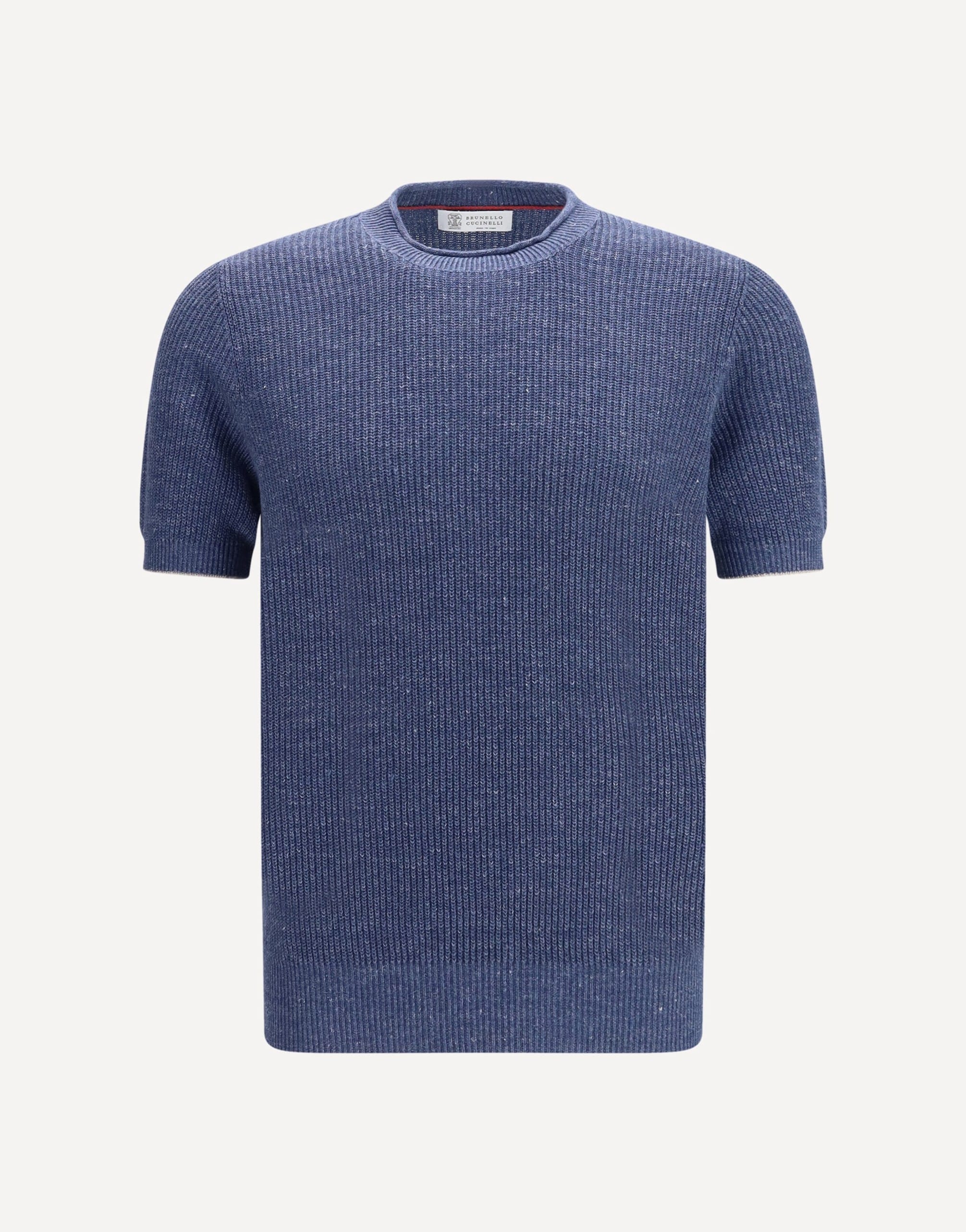 Brunello Cucinelli Cotton And Linen Knit T-Shirt