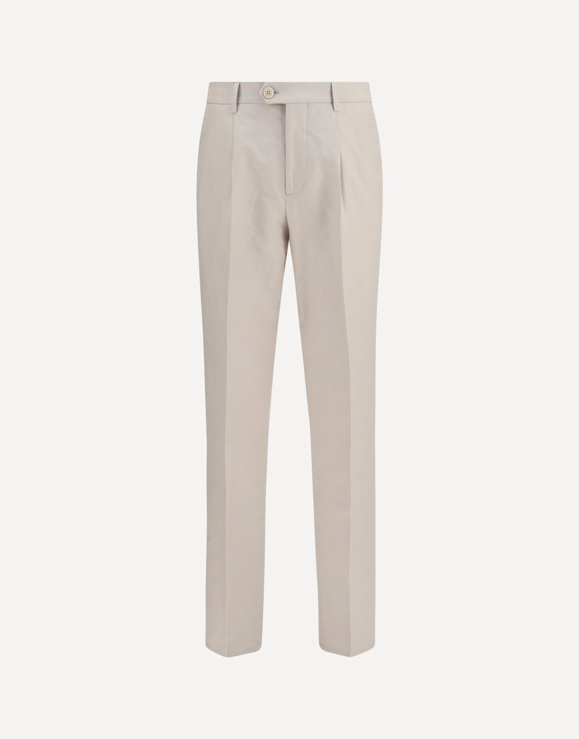 Brunello Cucinelli Cotton And Linen Tailored Pants