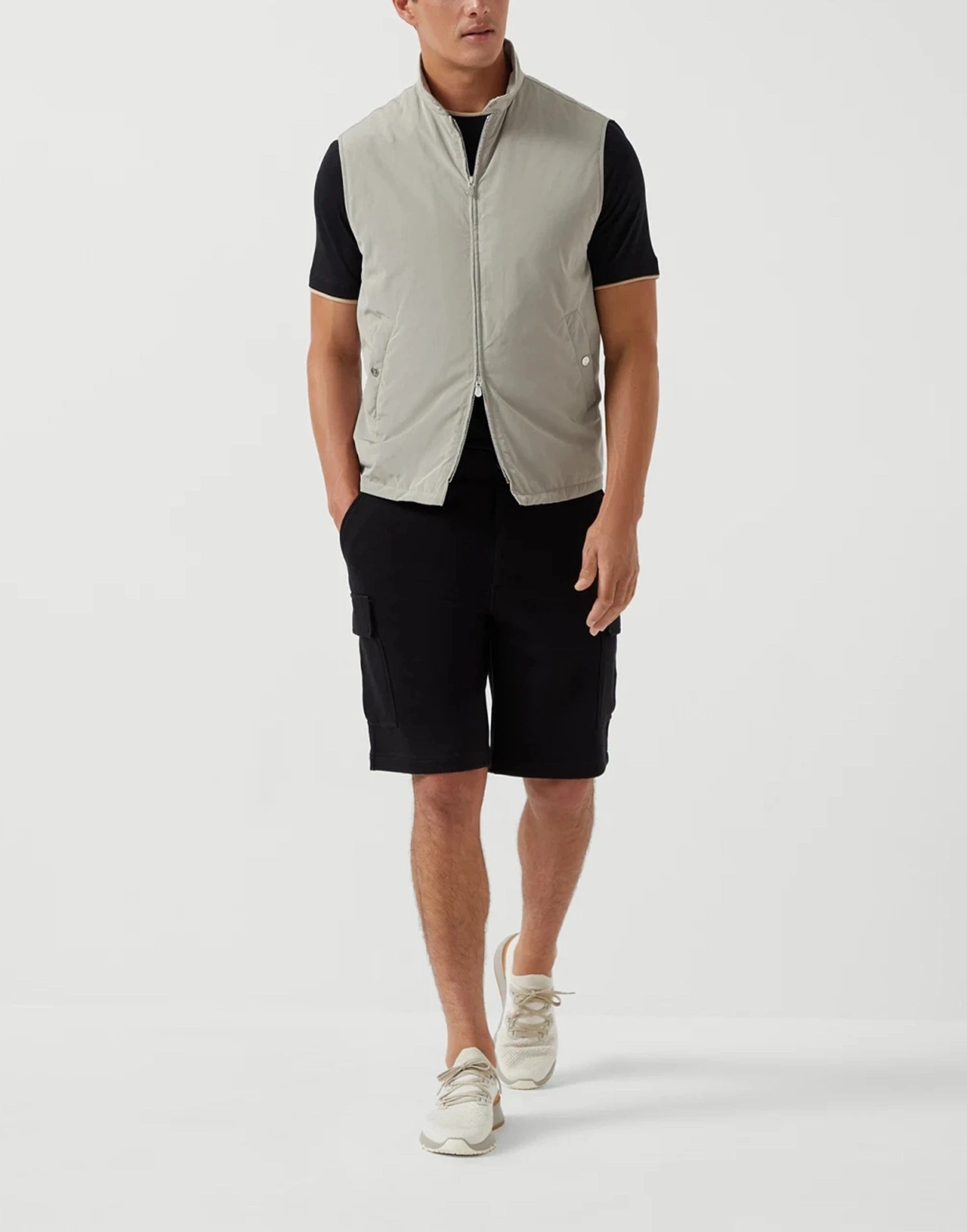 Brunello Cucinelli Cotton Blend Cargo Bermuda Shorts