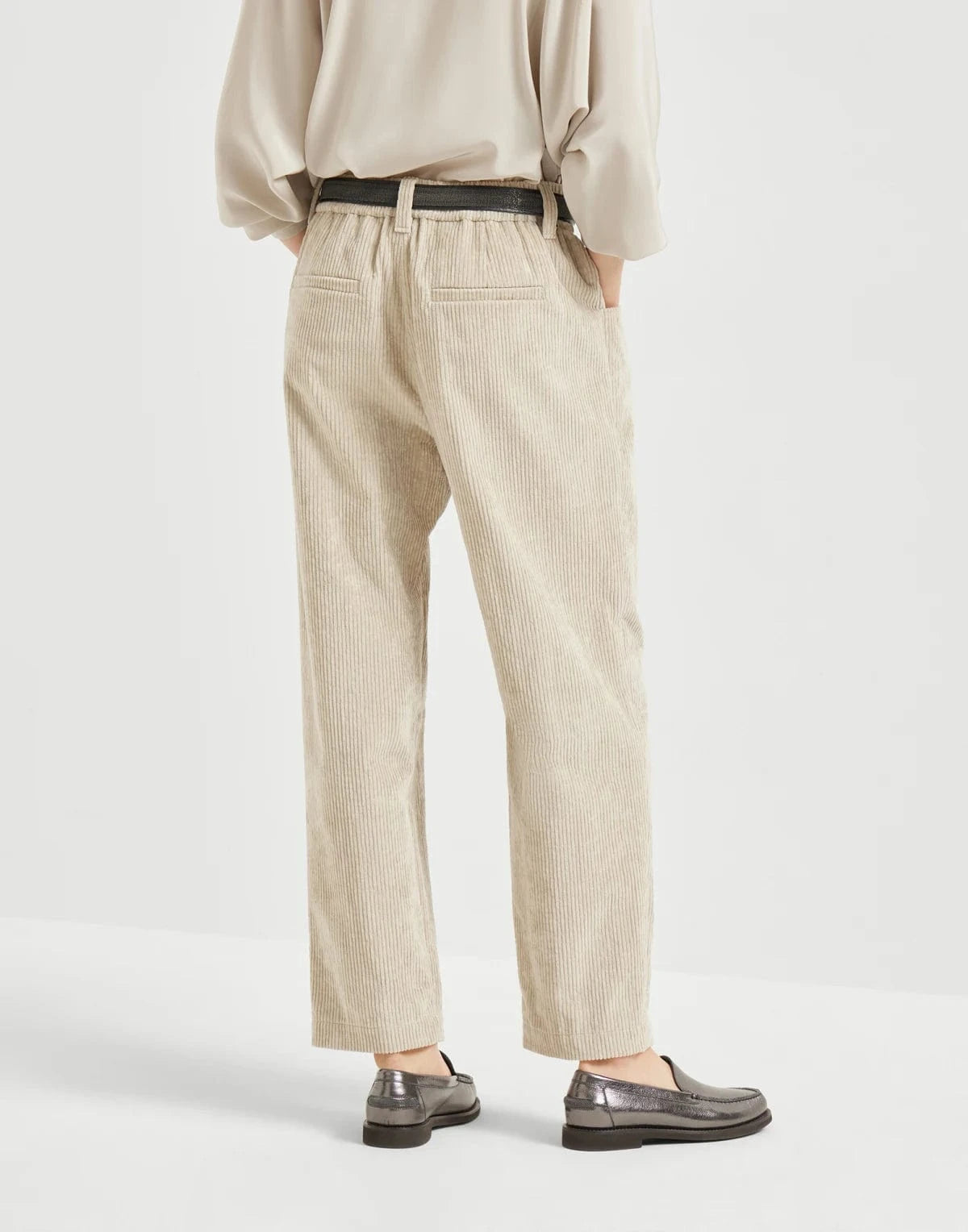 Brunello Cucinelli Cotton Corduroy Baggy Trousers