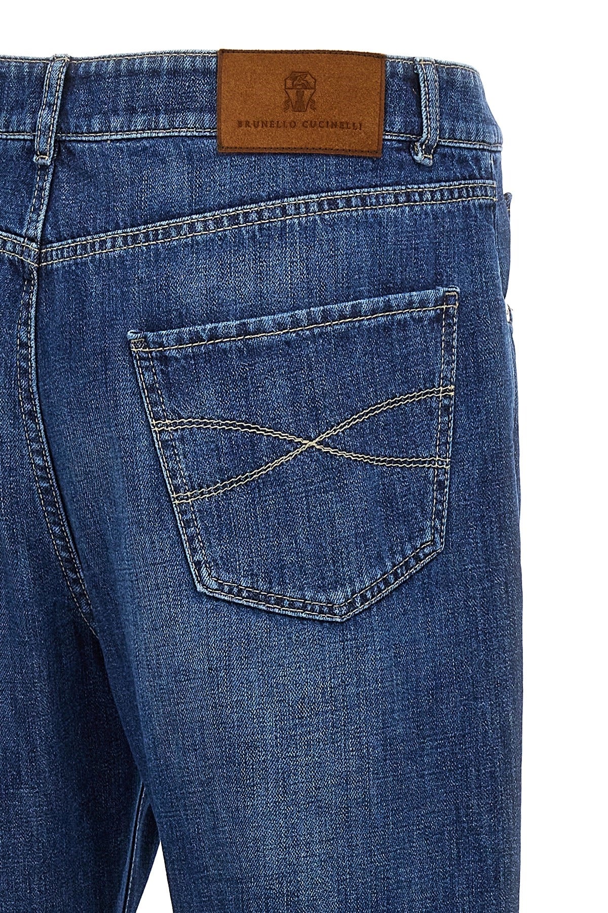 Jeans de denim de algodón Brunello Cucinelli