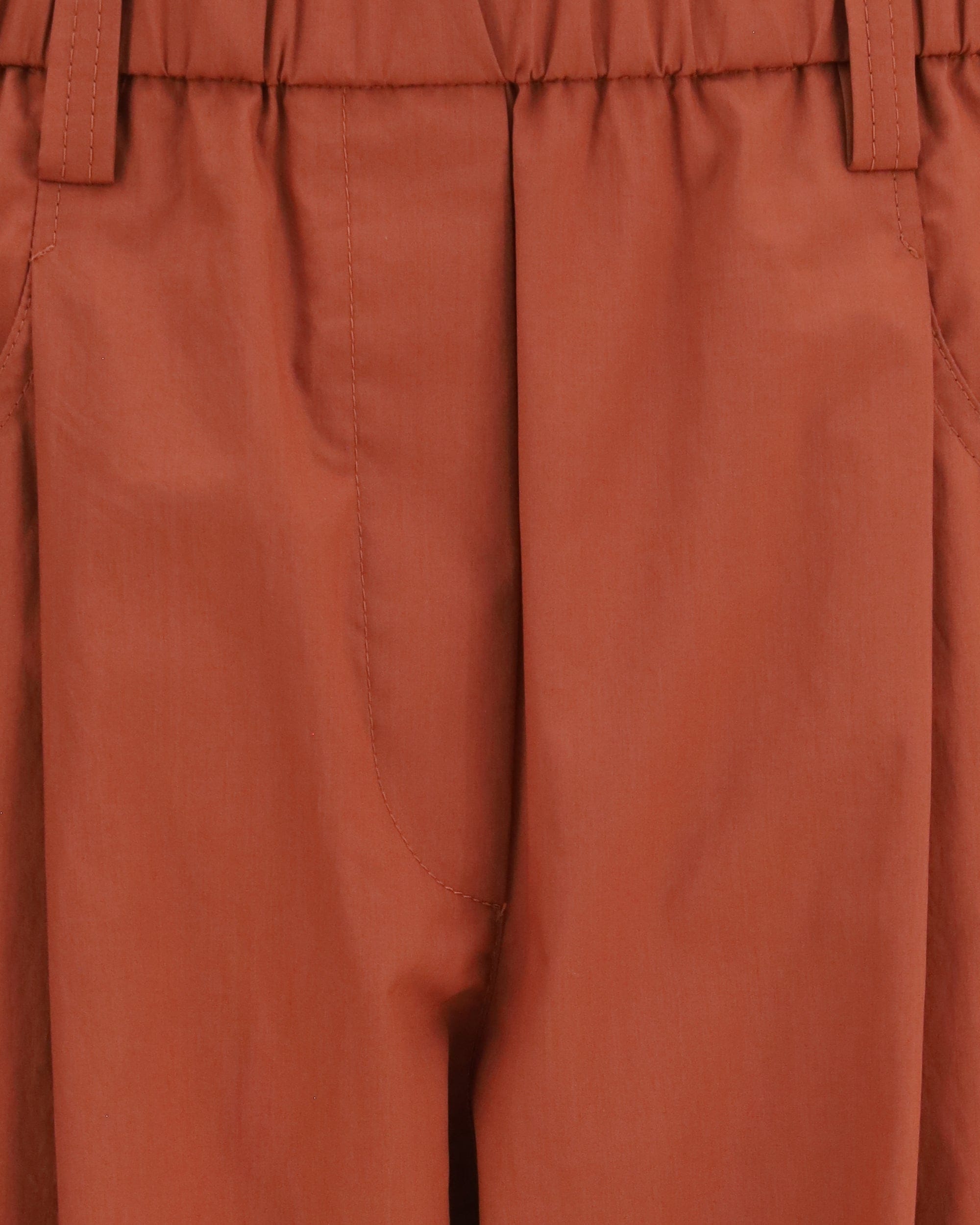 Brunello Cucinelli Brunello Cucinelli Cotton Elasticated Straight-Leg Pants