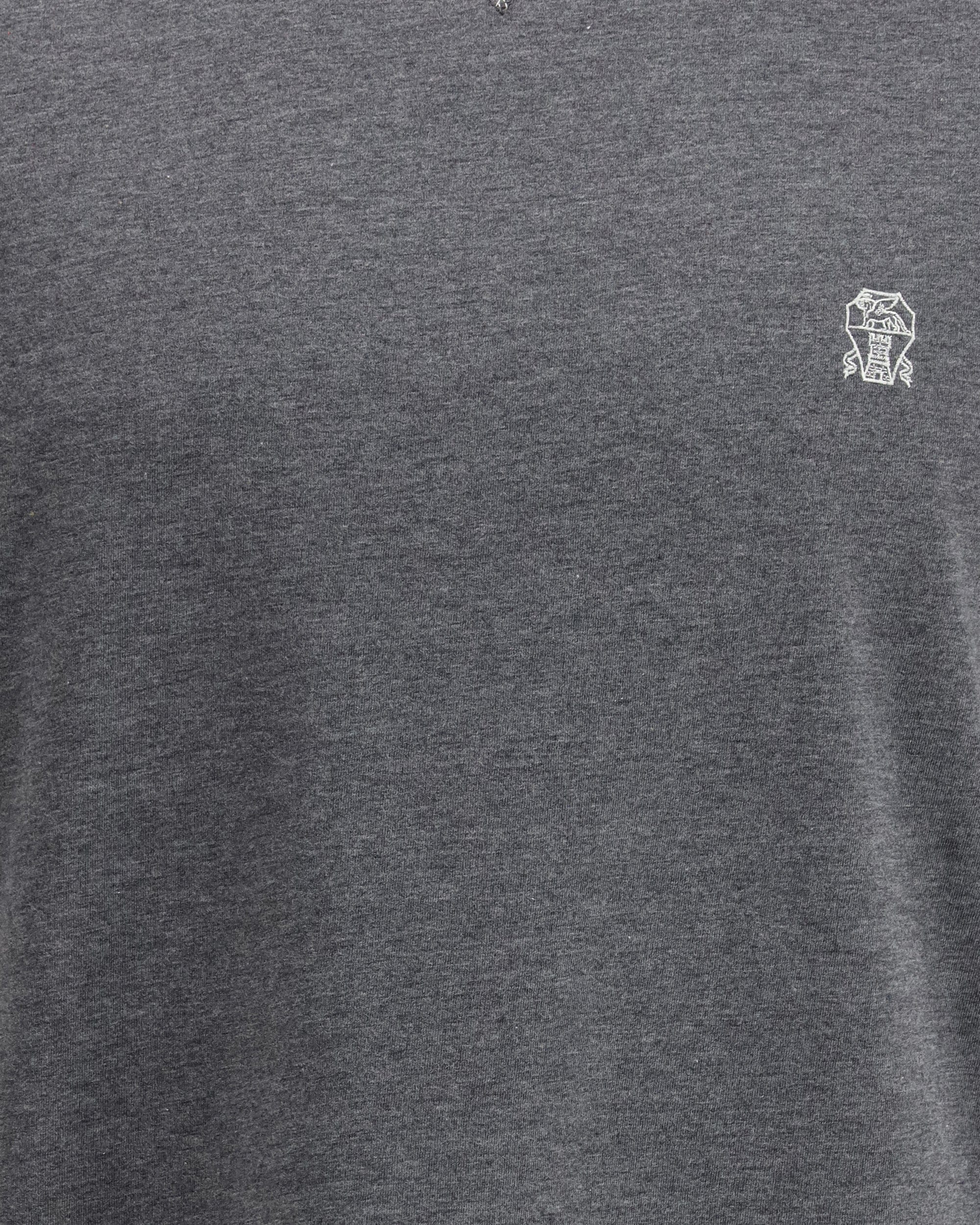 Brunello Cucinelli Cotton Jersey Crew Neck Logo T-Shirt