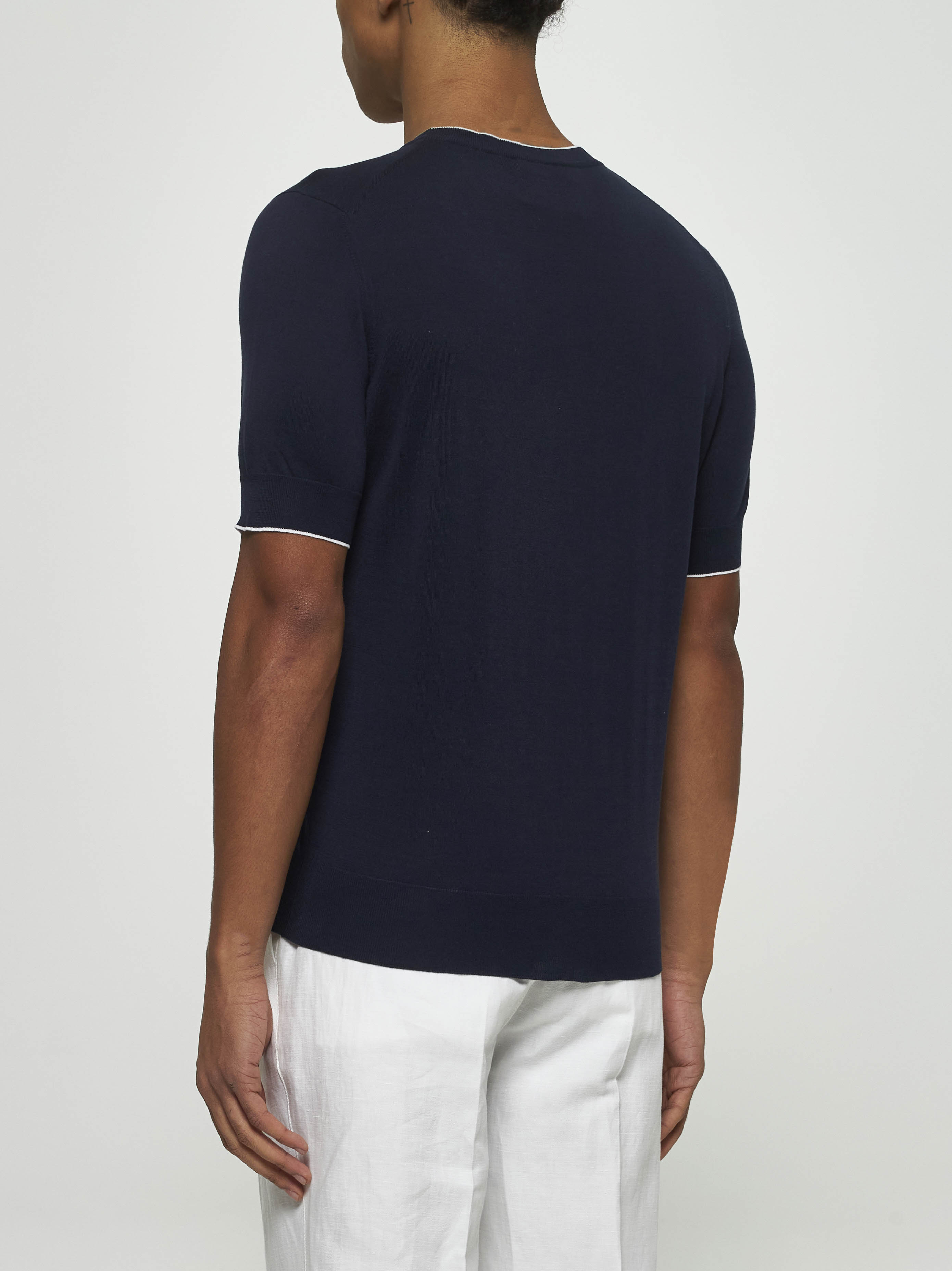 Brunello Cucinelli Cotton Knit T-Shirt