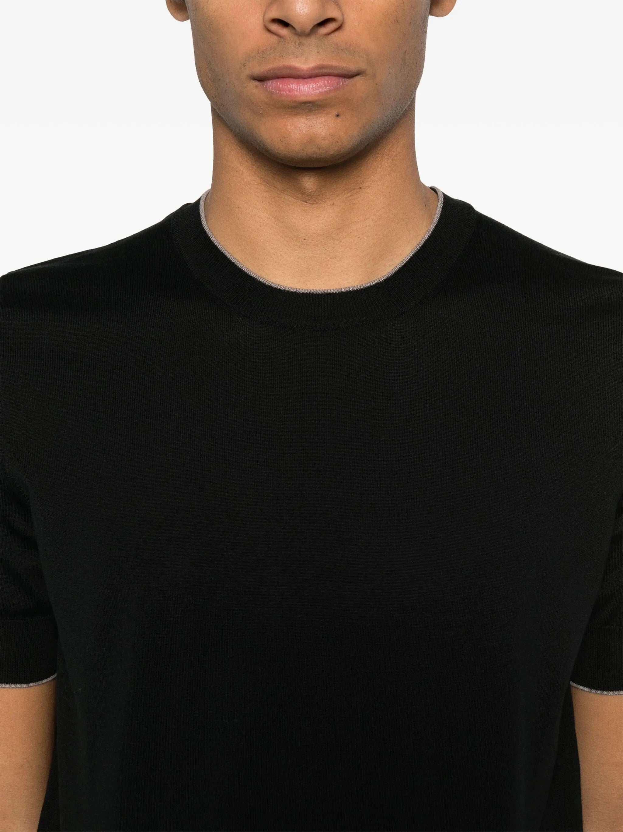 Brunello Cucinelli Cotton Knit T-Shirt