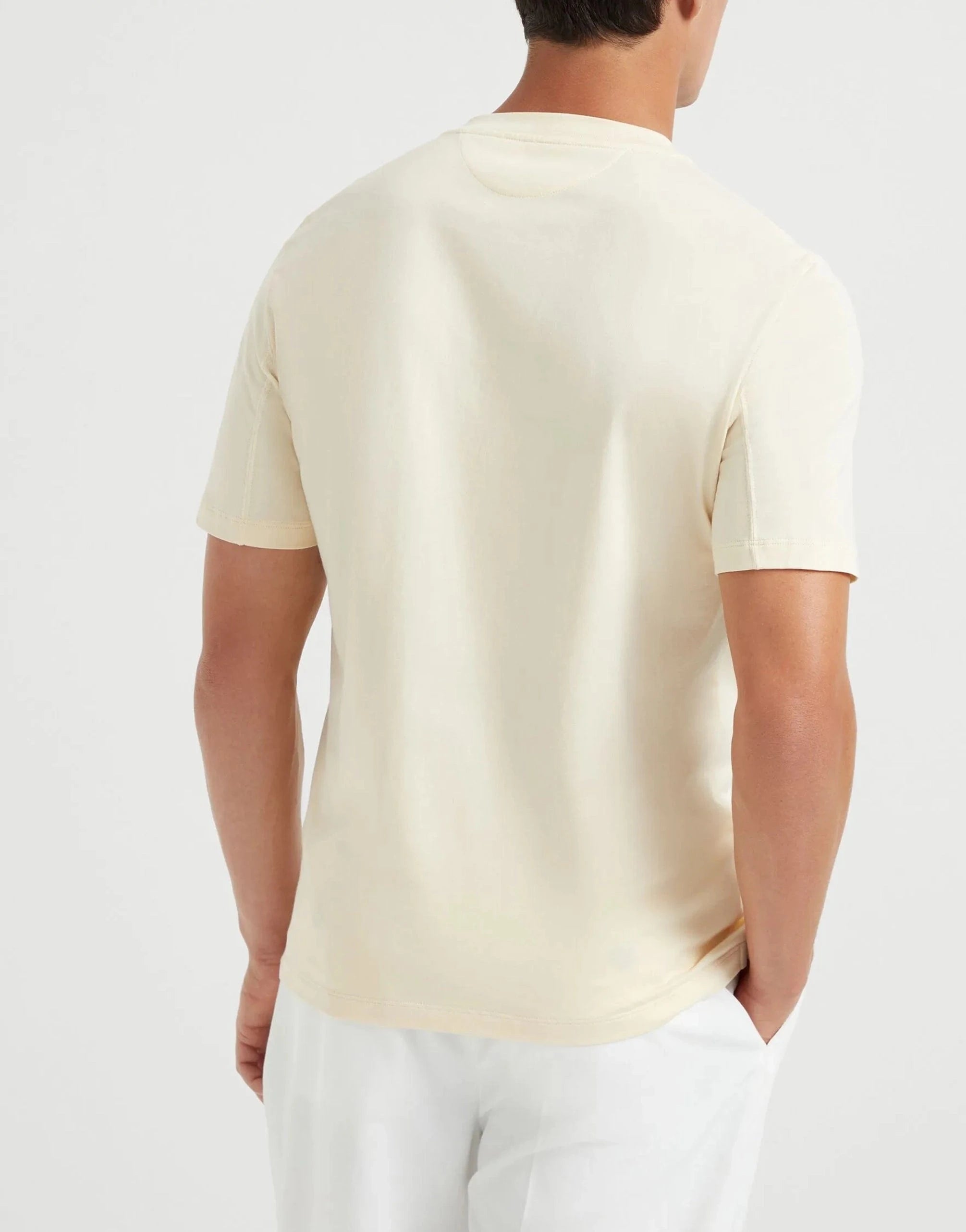 Brunello Cucinelli Cotton Logo Crewneck T-Shirt