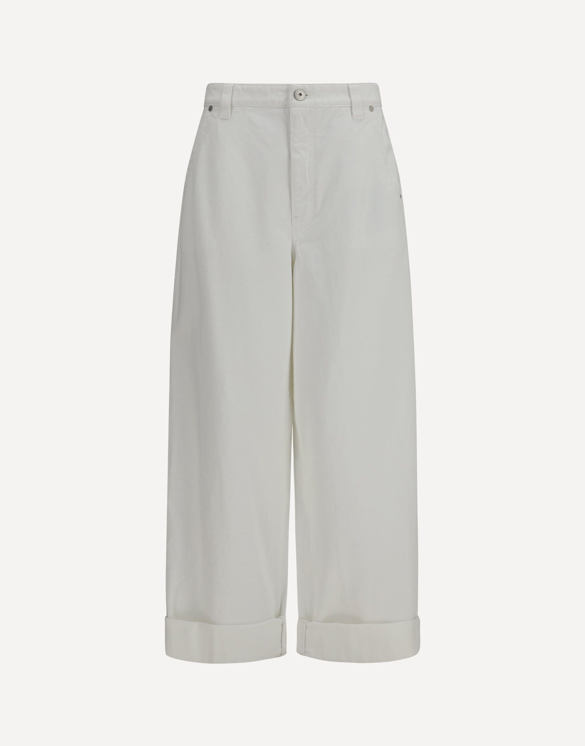 Brunello Cucinelli Cotton Pants With Wide Leg