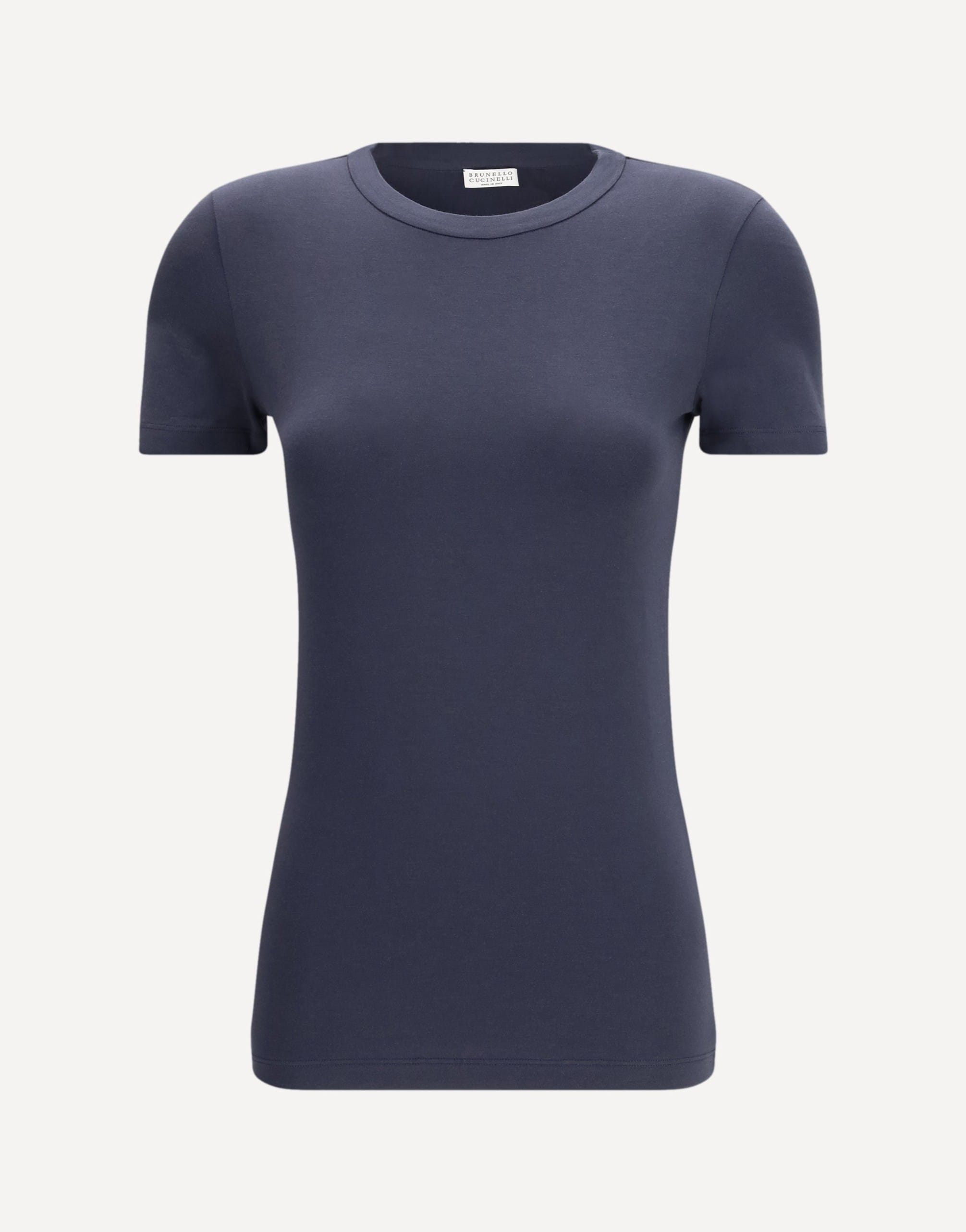 Brunello Cucinelli Cotton Ribbed Crew Neck T-Shirt