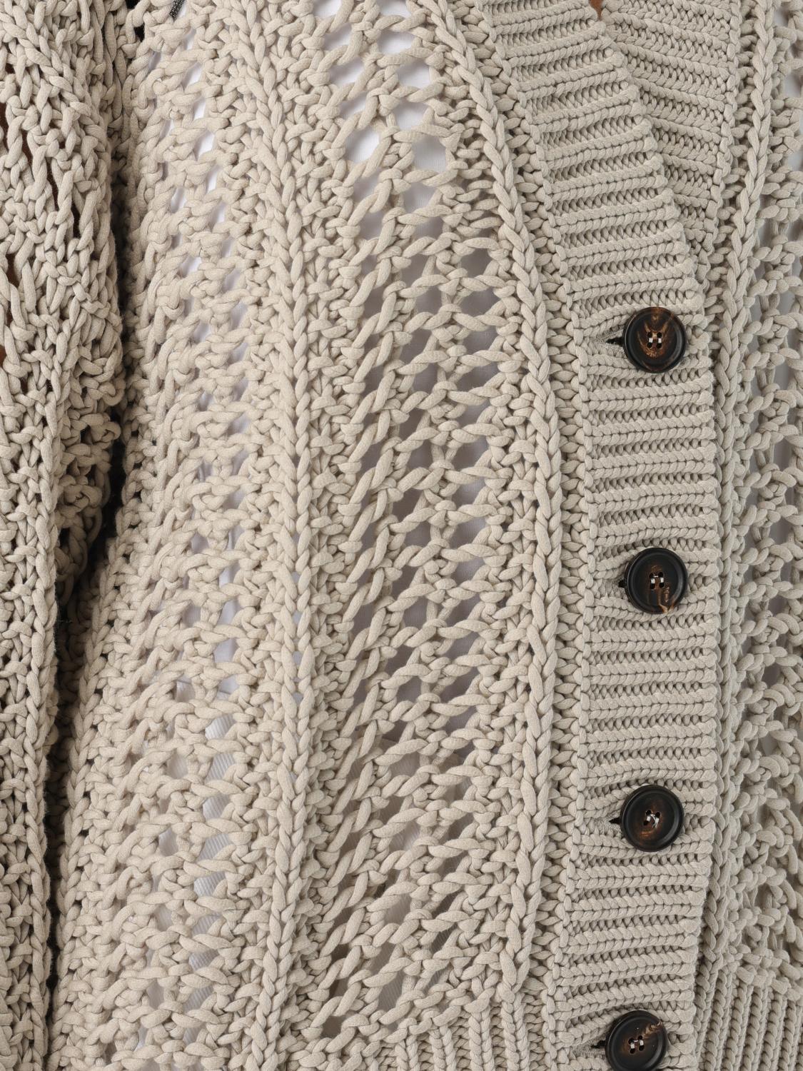 Brunello Cucinelli Cotton Ribbed Net Cardigan
