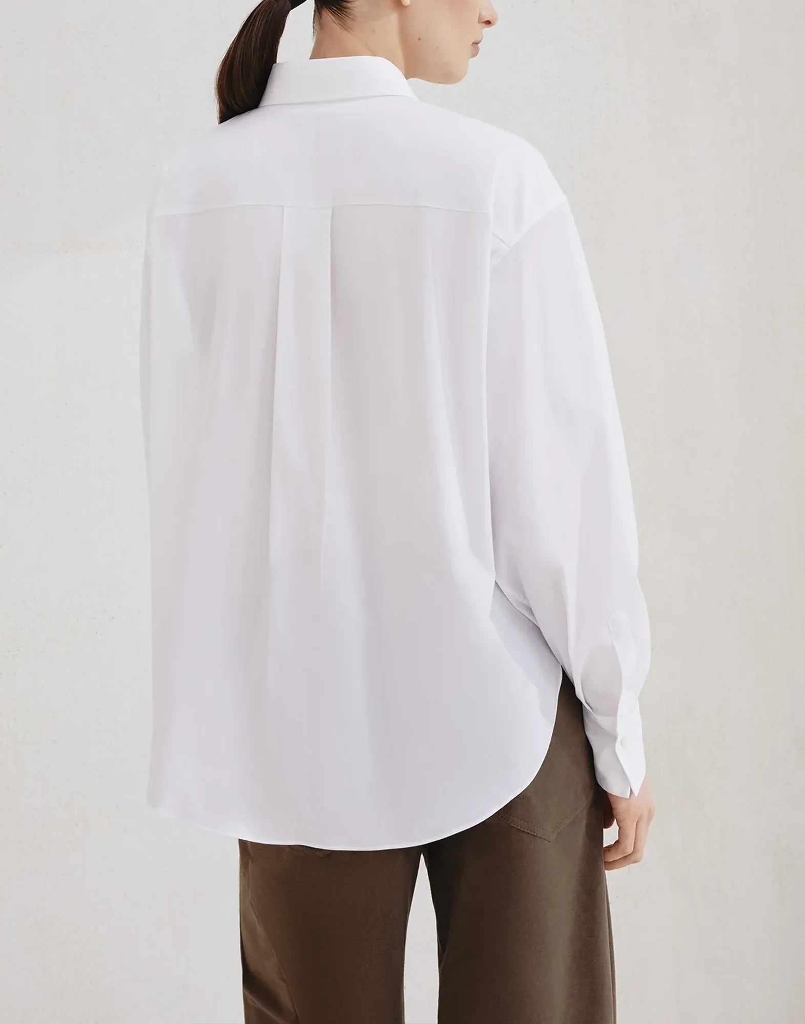 Brunello Cucinelli Cotton Shiny Flap Poplin Shirt