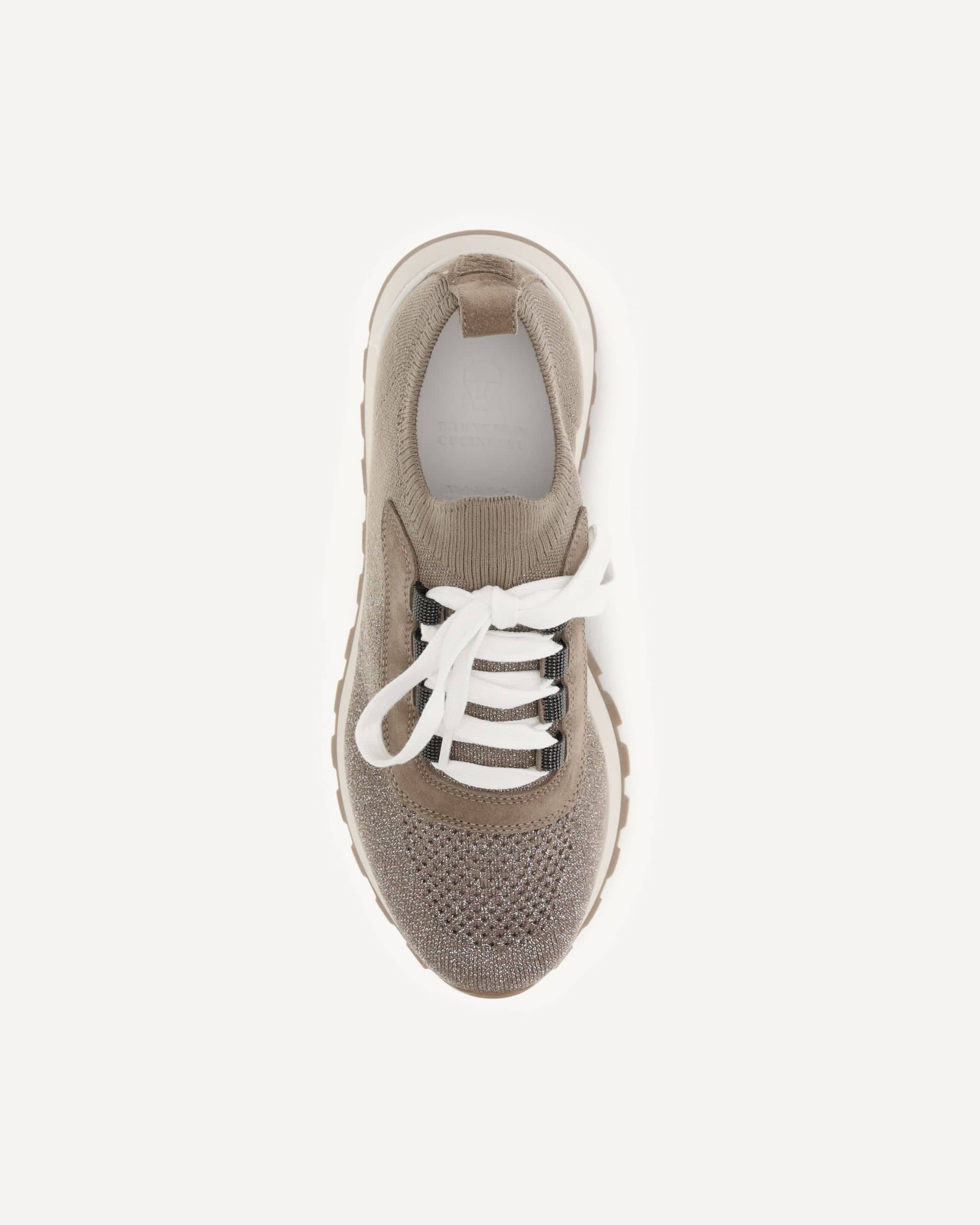Brunello Cucinelli Cotton Sneakers With Elasticized Ankle