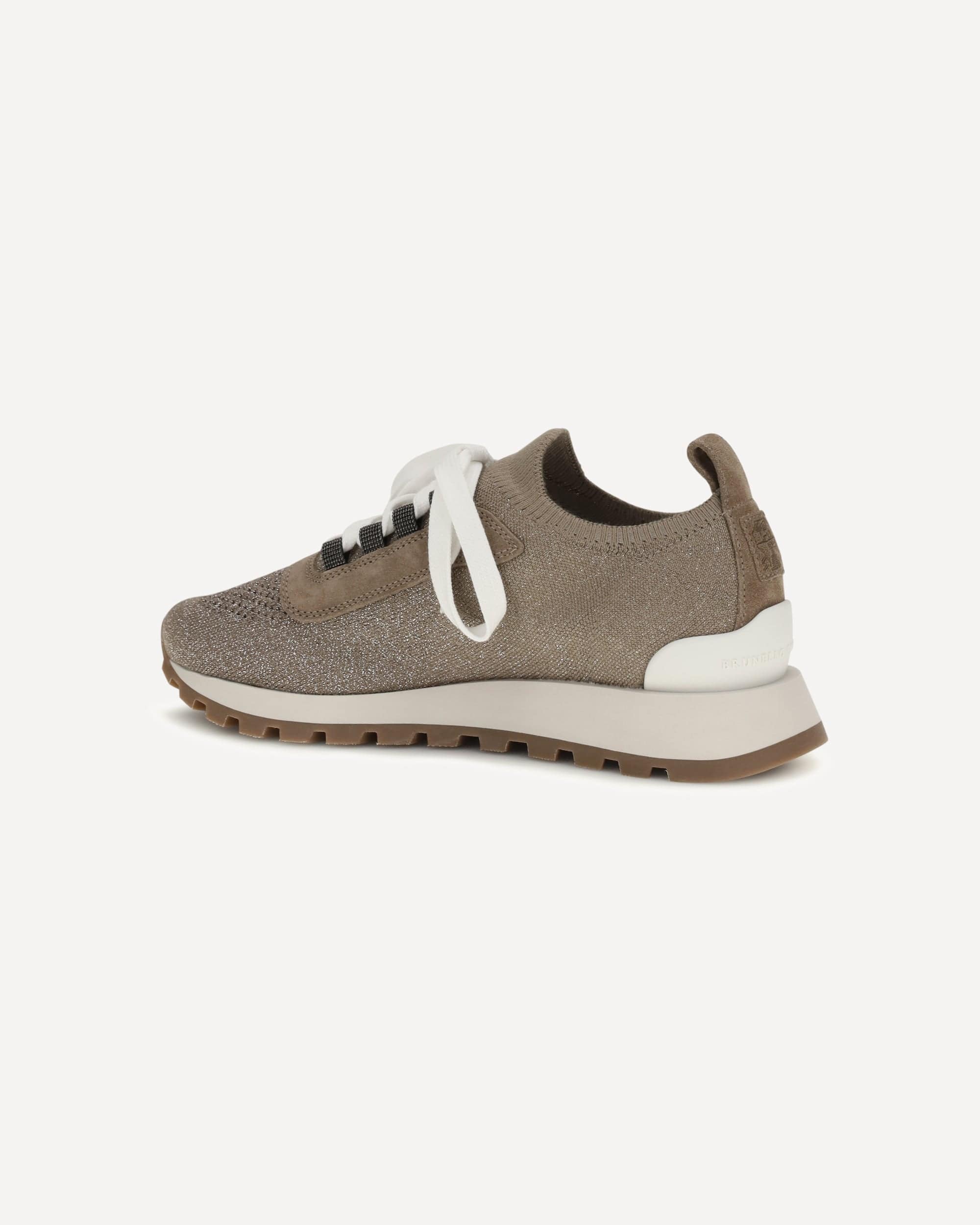 Brunello Cucinelli Cotton Sneakers With Elasticized Ankle