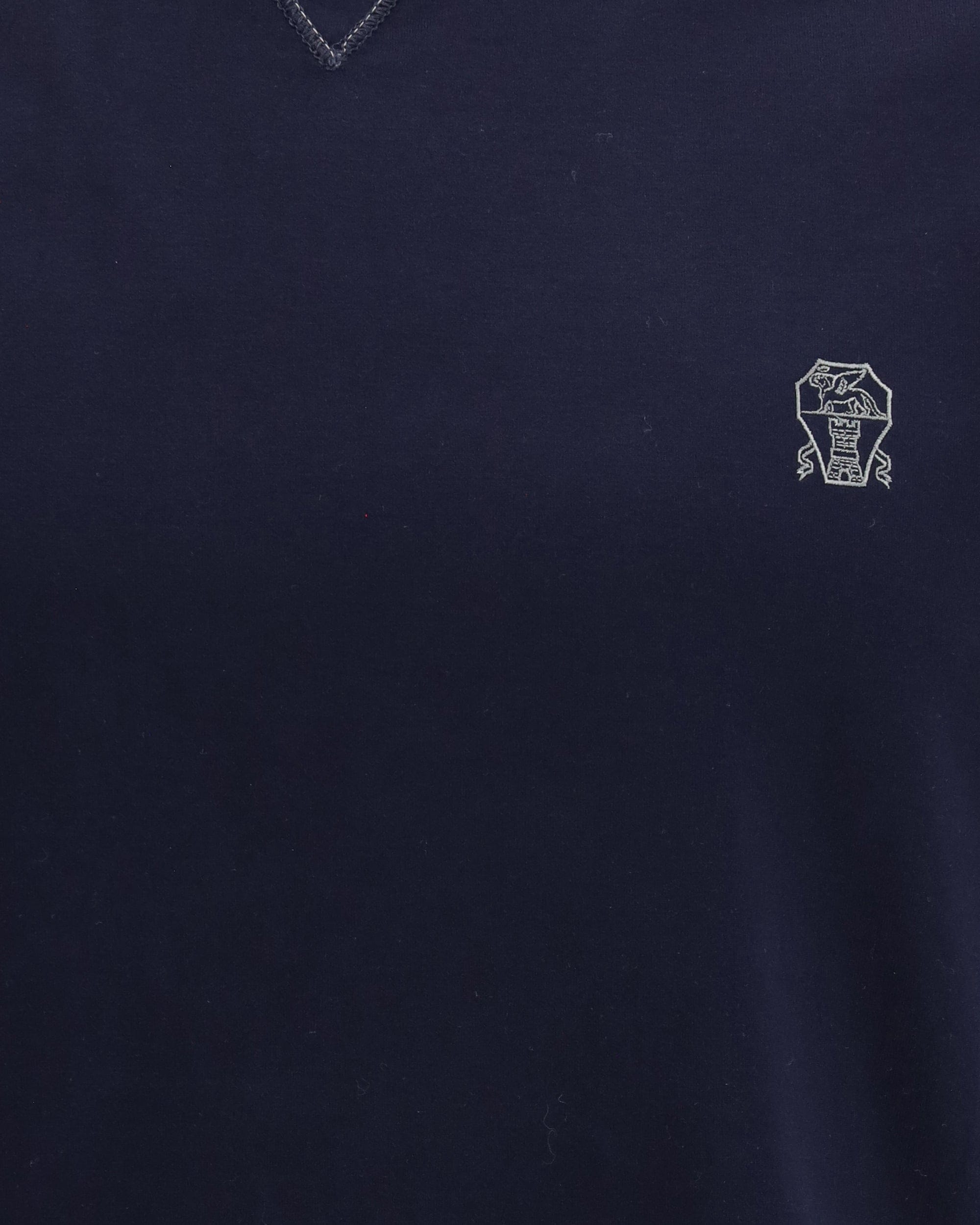 Brunello Cucinelli Cotton T-Shirt With Ribbed Crew Neck