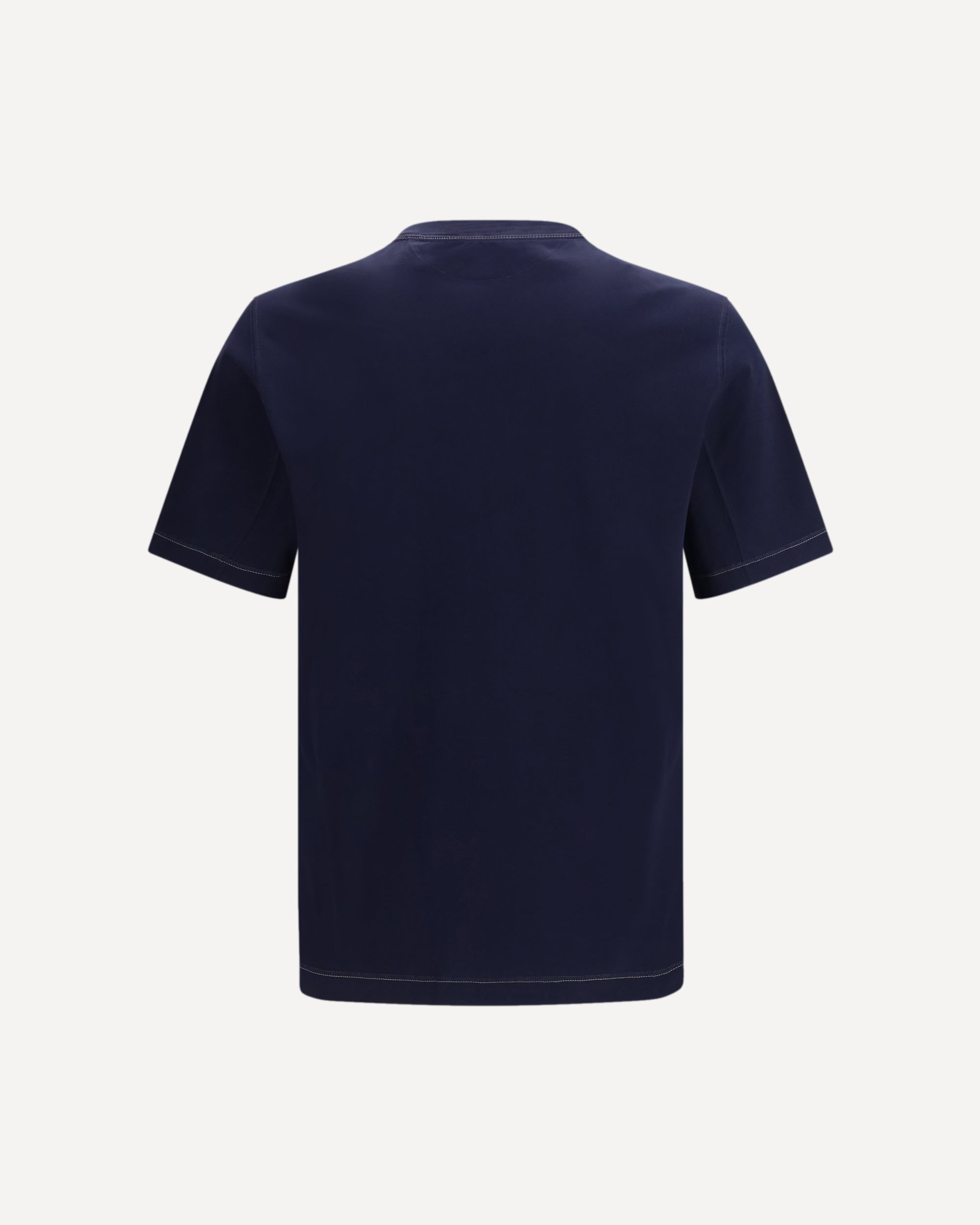 Brunello Cucinelli Cotton T-Shirt With Ribbed Crew Neck - alternate view