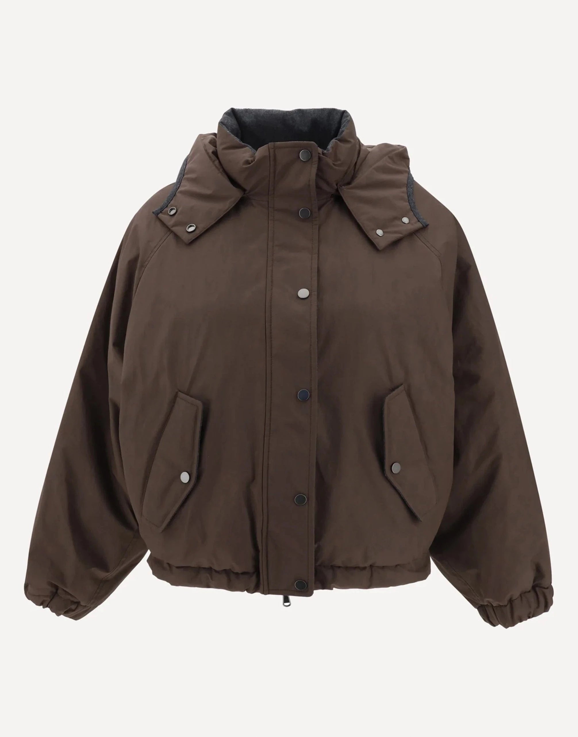 Brunello Cucinelli Cotton Water-Resistant Taffeta Cropped Jacket