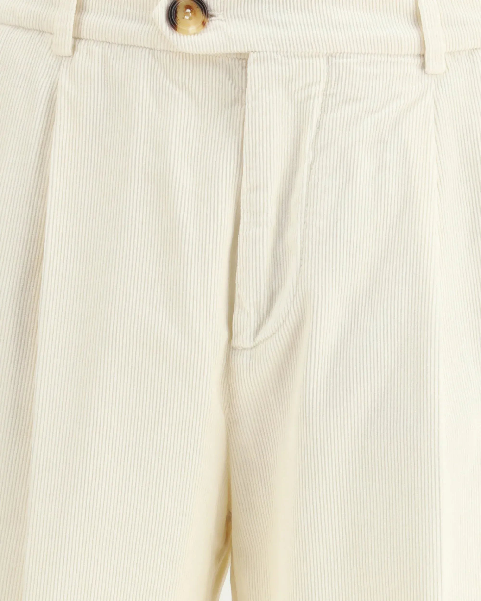 Brunello Cucinelli Cream Cotton Trousers