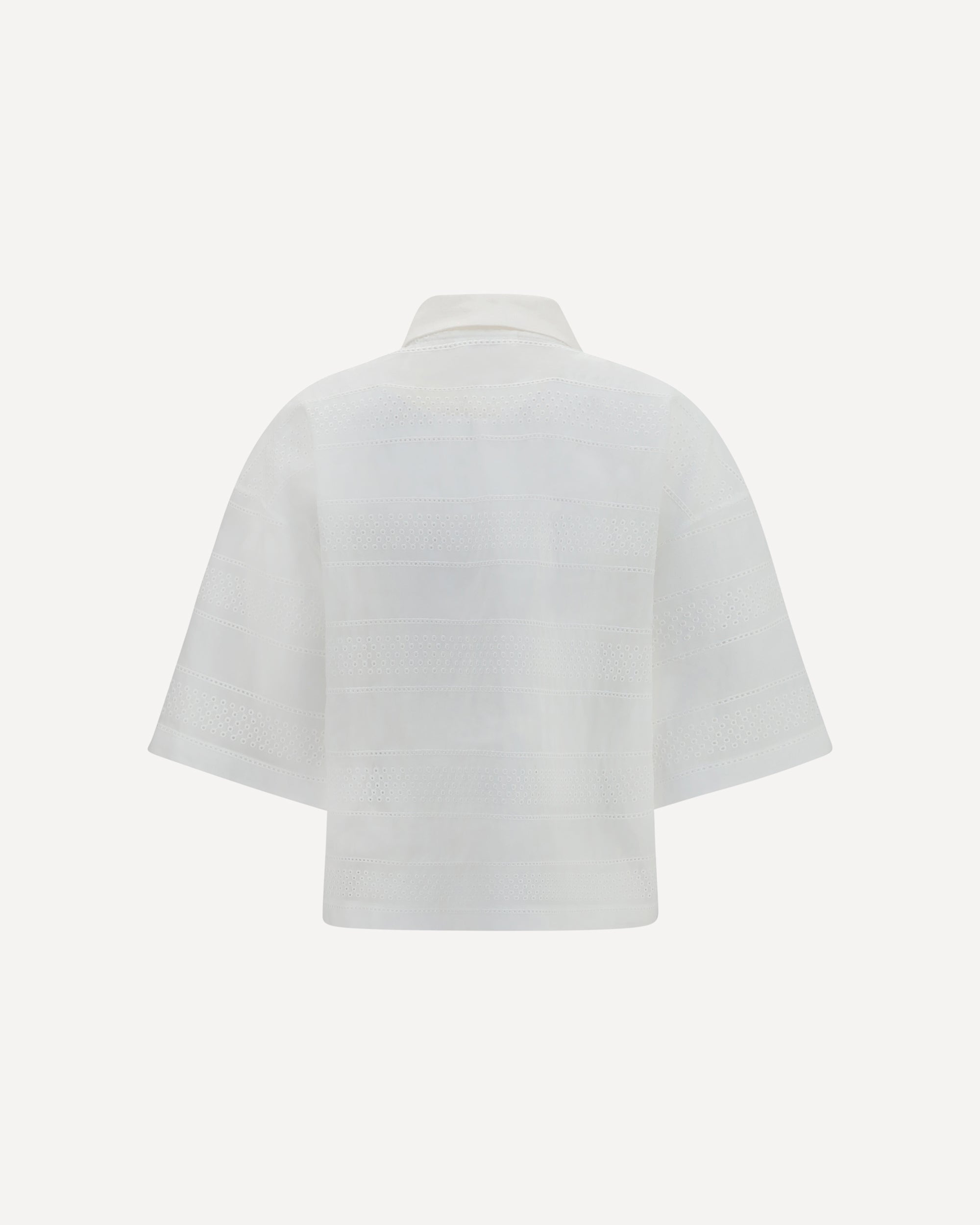 Brunello Cucinelli Crop Cotton Organza Polo - alternate view