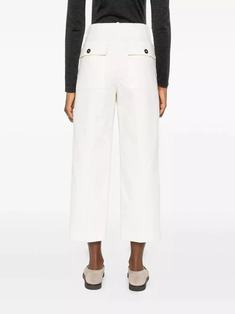 Brunello Cucinelli Cropped Cotton Trousers