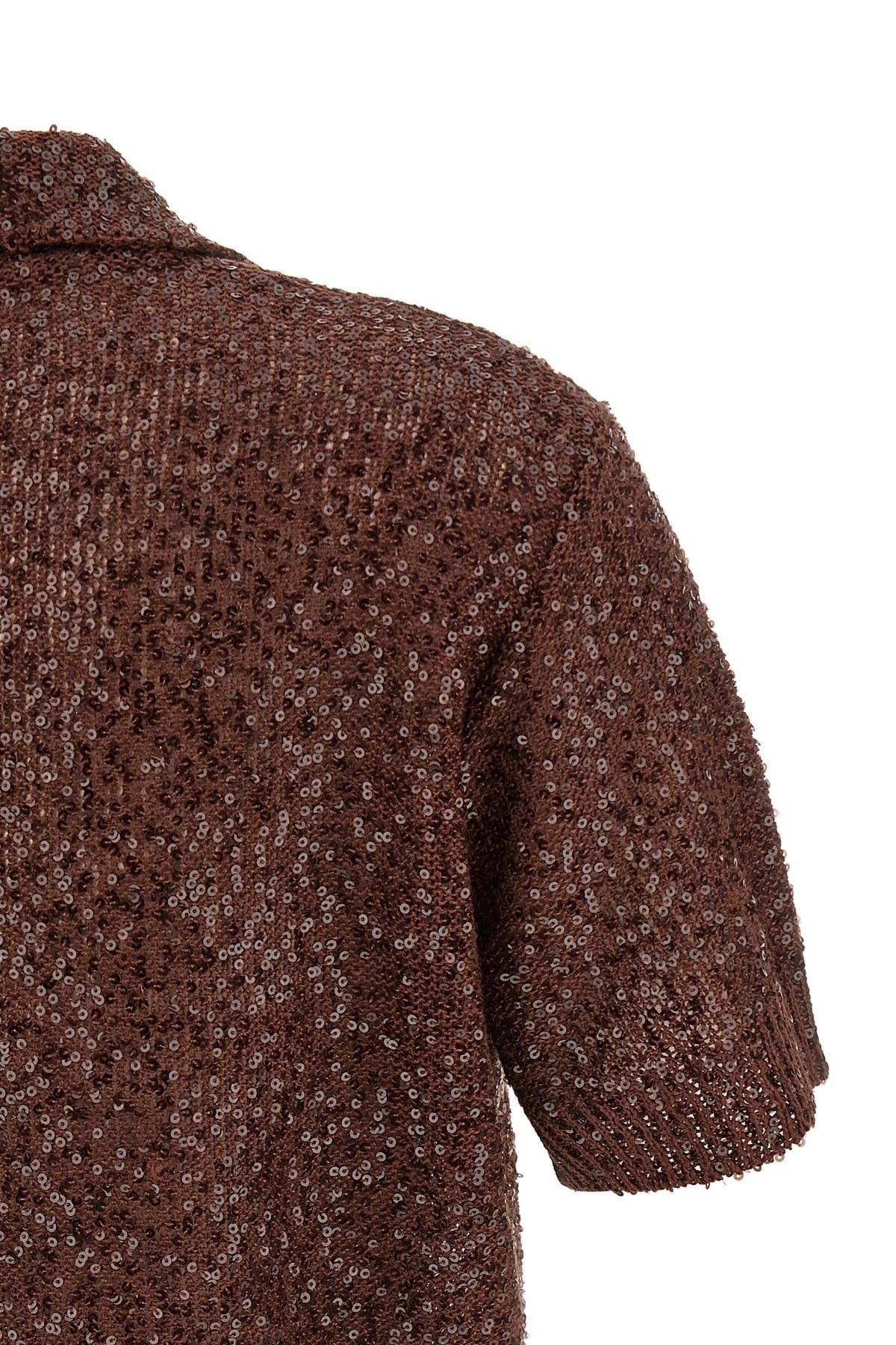 Brunello Cucinelli Brunello Cucinelli Cropped Knitted Polo Shirt