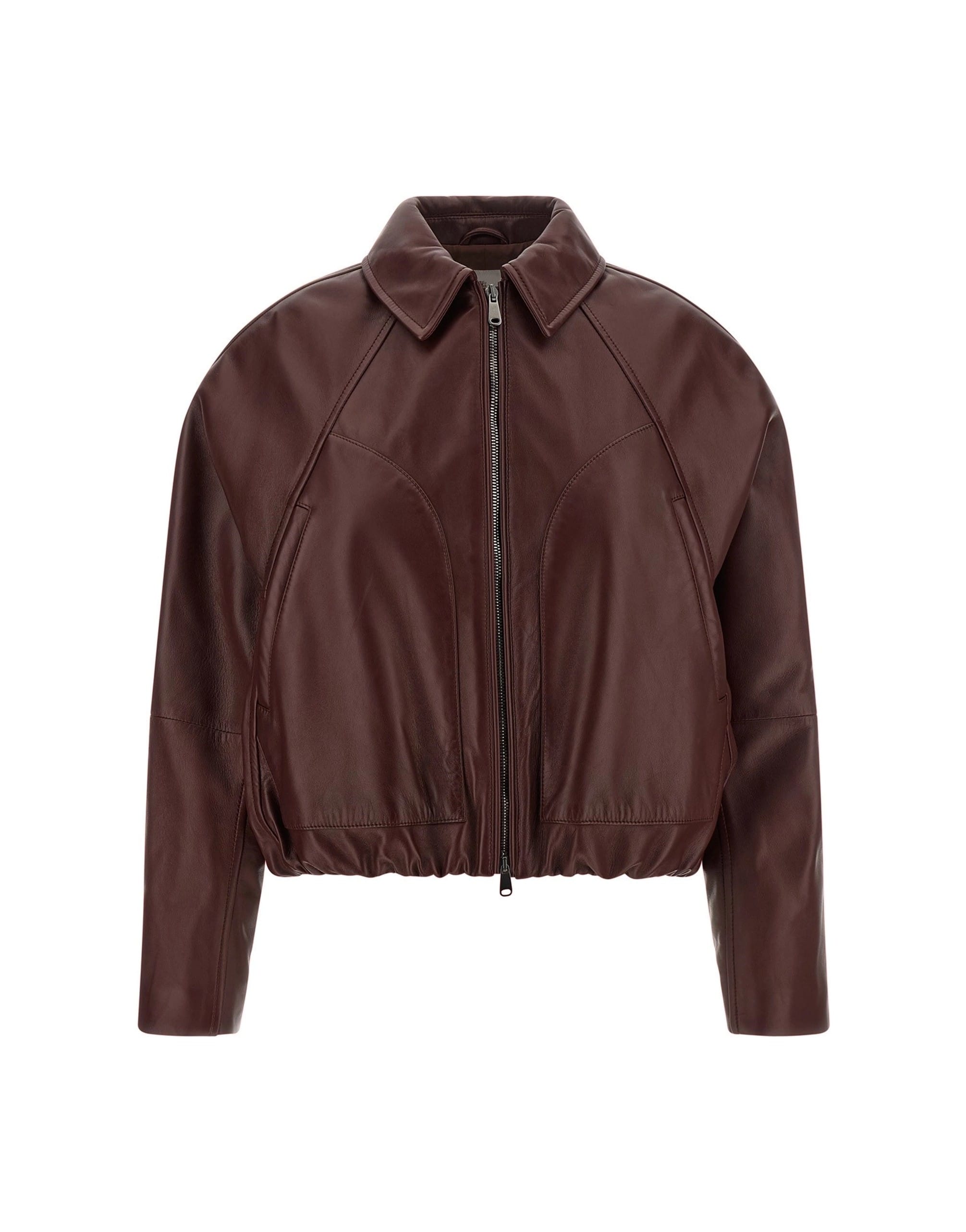 Brunello Cucinelli Brunello Cucinelli Cropped Nappa Leather Jacket