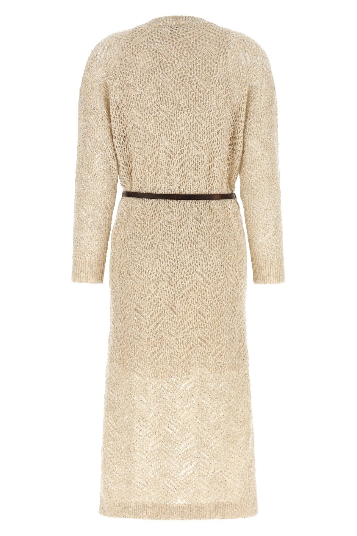 Brunello Cucinelli Dazzling Abstract Leaf Dress