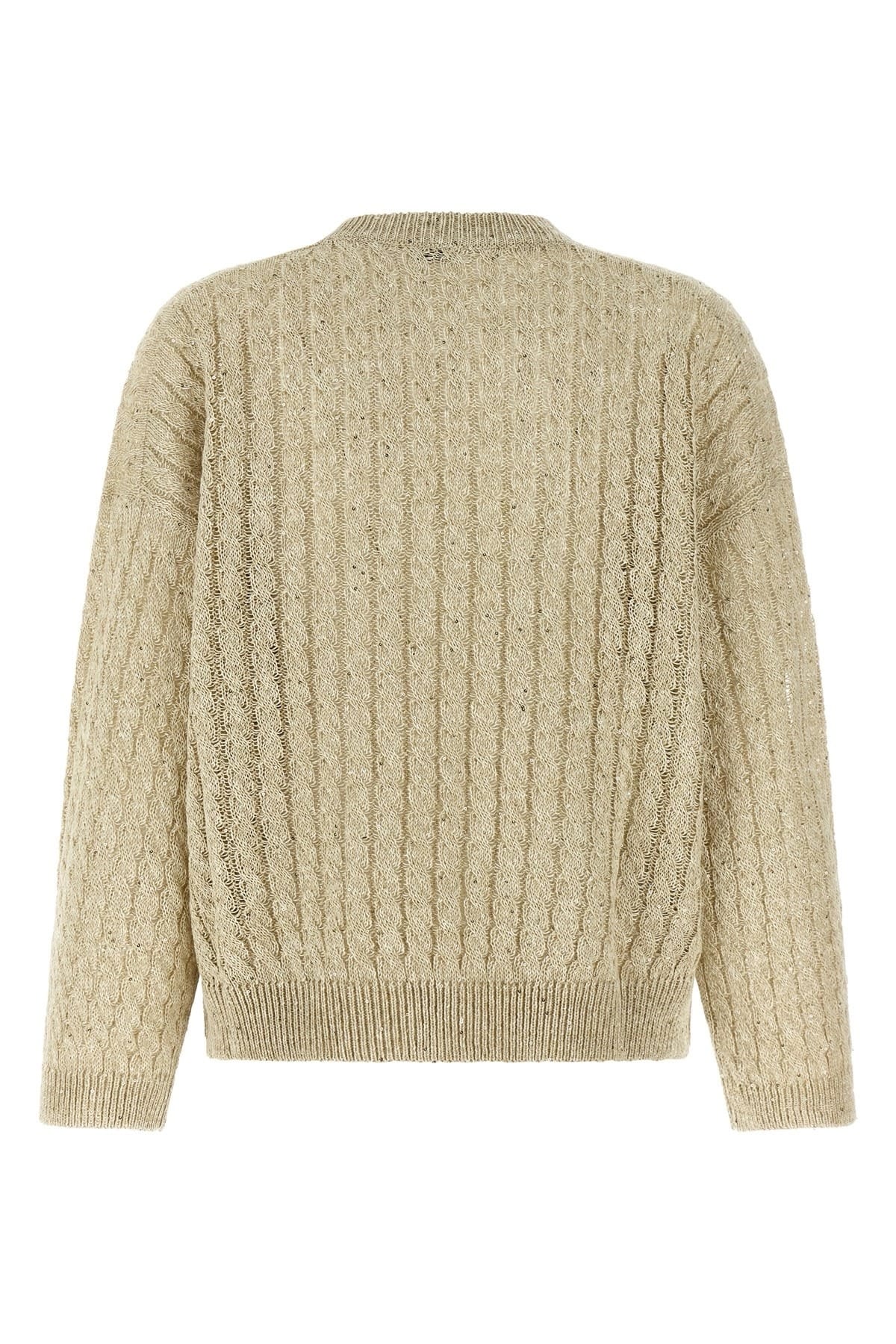 Brunello Cucinelli Brunello Cucinelli Dazzling Cable Linen Sweater