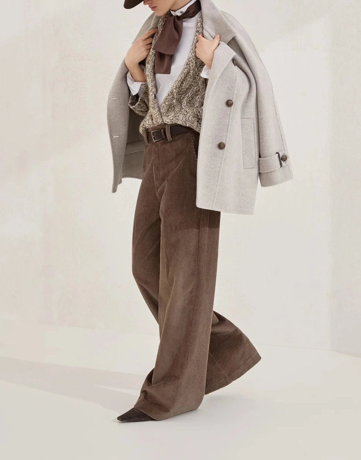 Brunello Cucinelli Dazzling Chiné Cable Knit Cardigan