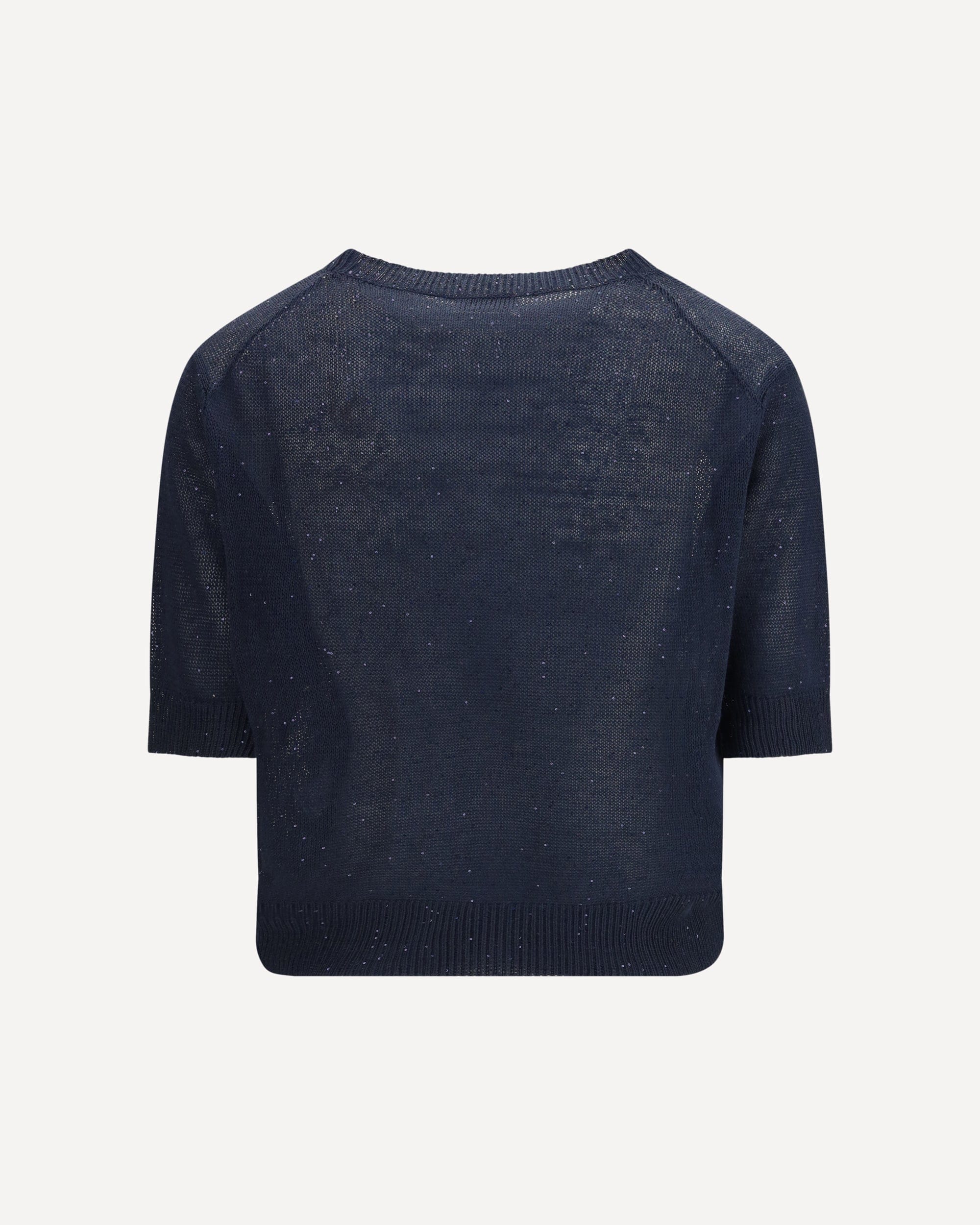 Brunello Cucinelli Dazzling Cotton Sweater With Micro Sequins - alternate view