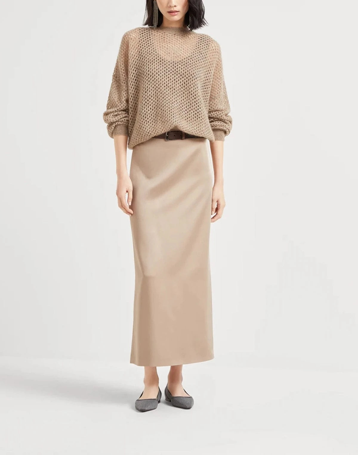 Brunello Cucinelli Dazzling Mesh Sweater