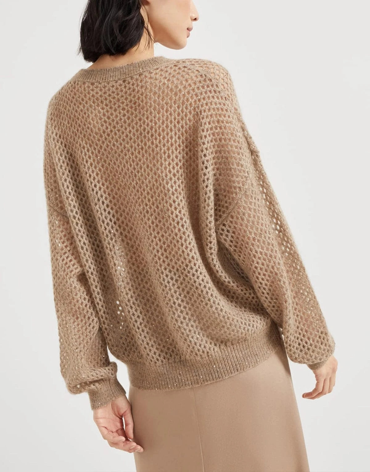 Brunello Cucinelli Dazzling Mesh Sweater
