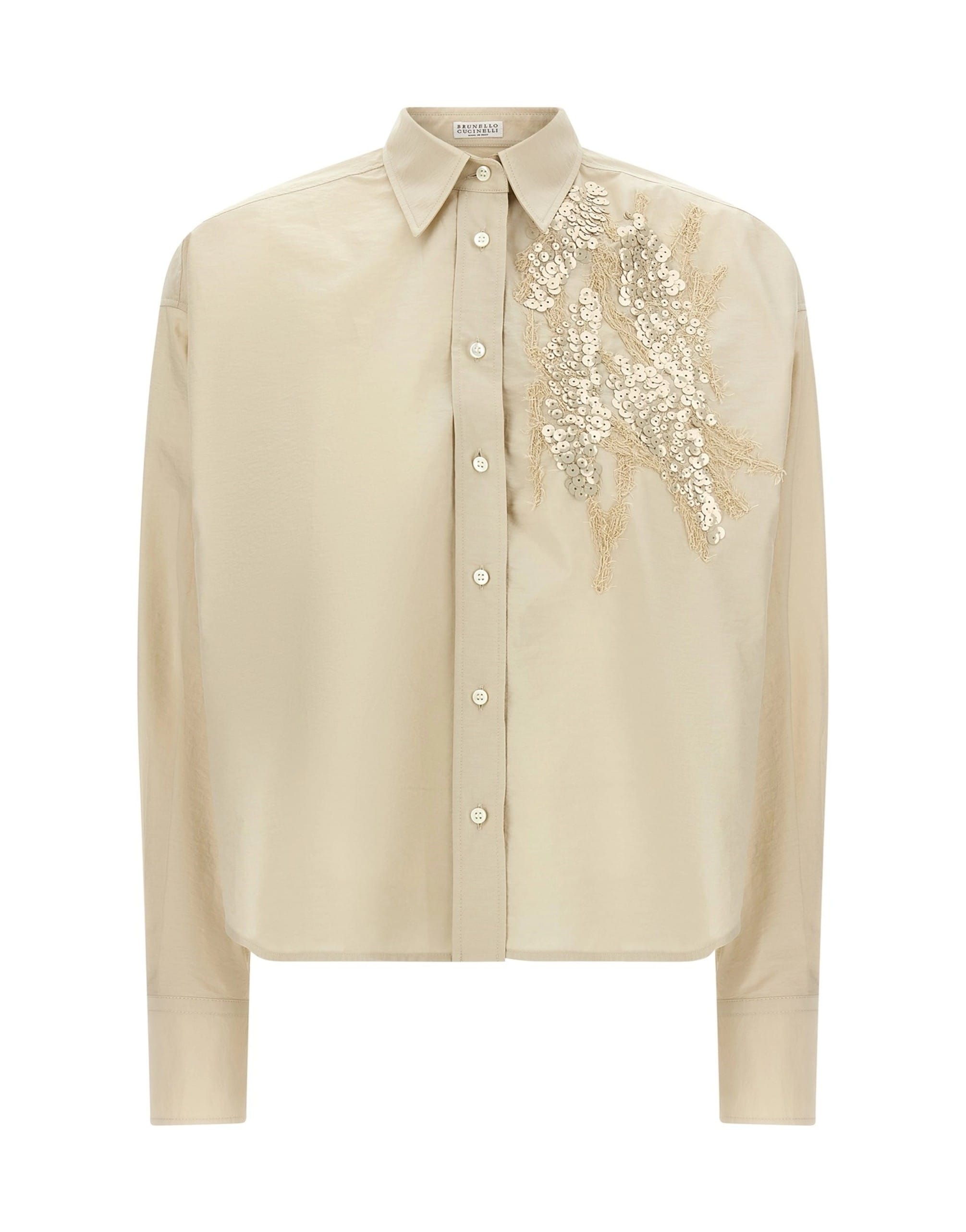 Brunello Cucinelli Brunello Cucinelli Dazzling Seabed Embroidery Shirt