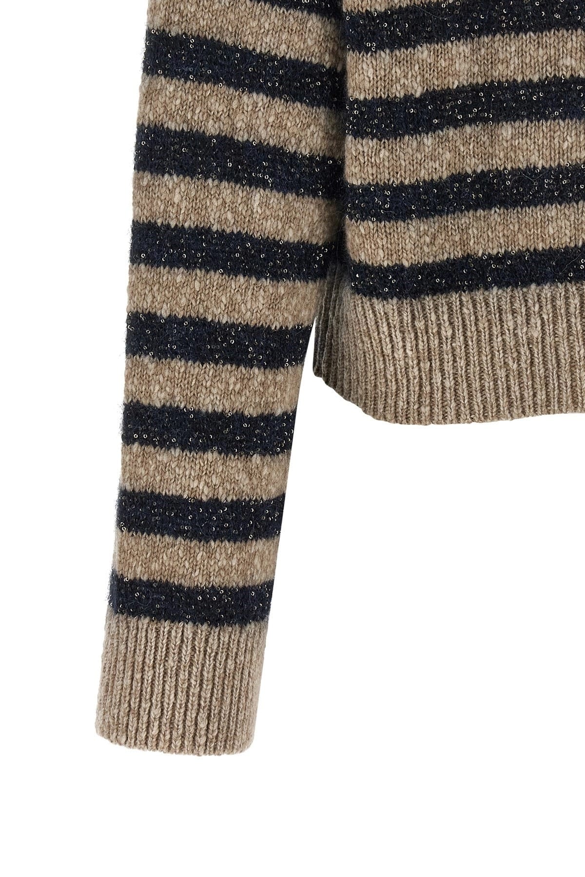 Brunello Cucinelli Brunello Cucinelli Dazzling Stripes Sweater