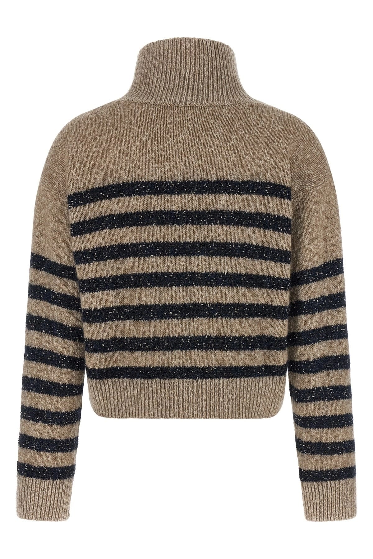 Brunello Cucinelli Brunello Cucinelli Dazzling Stripes Sweater