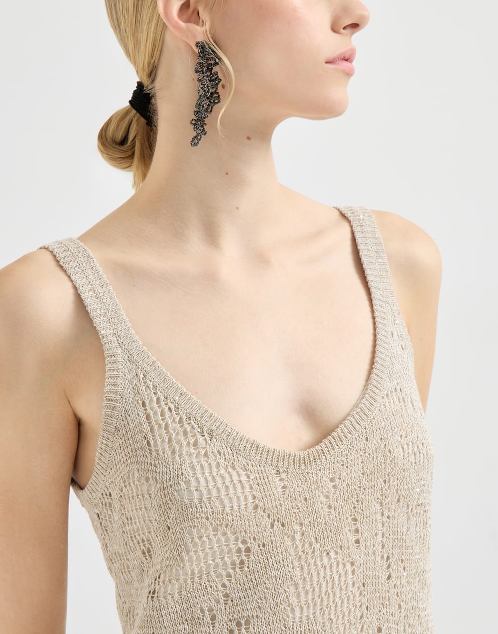 Brunello Cucinelli Dazzling Water Lillies Dress