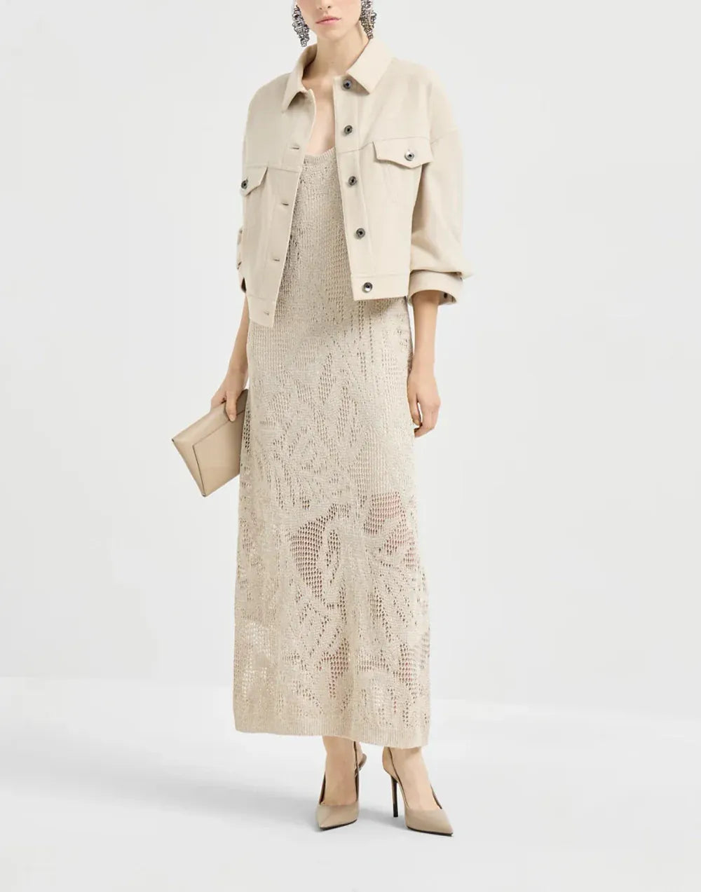 Brunello Cucinelli Dazzling Water Lillies Dress
