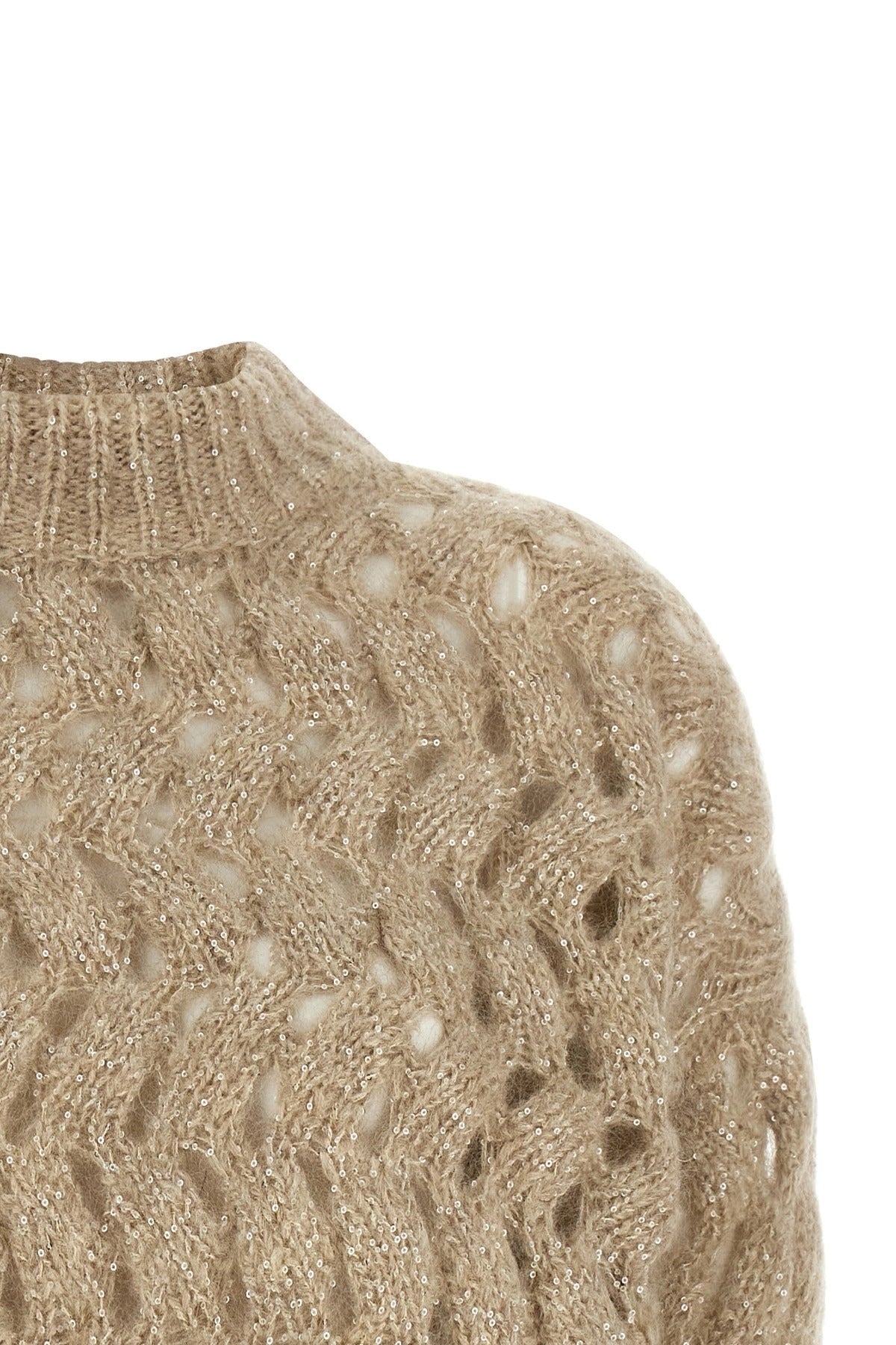 Maglione a collo alto Brunello Cucinelli Dazzling Waves
