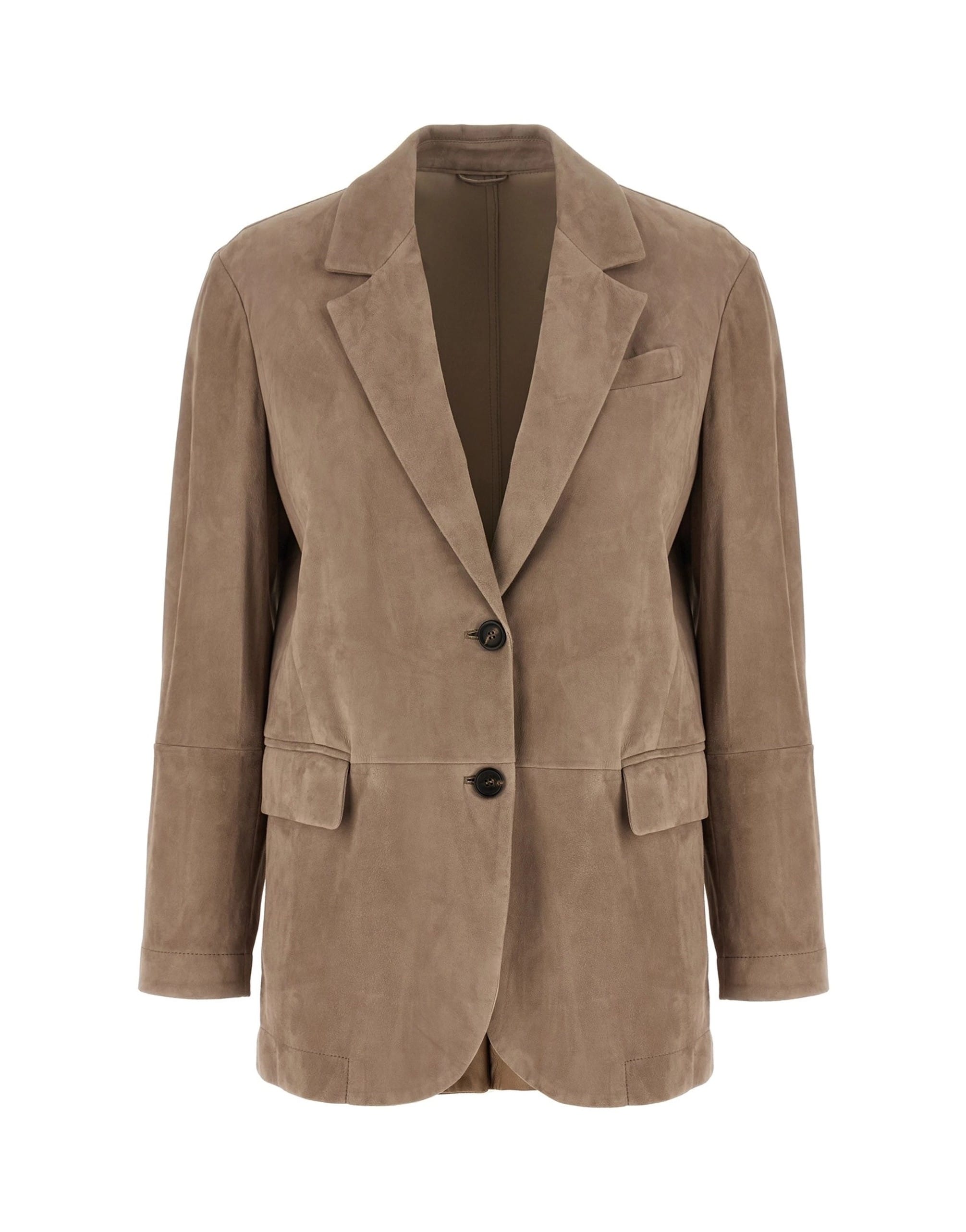 Brunello Cucinelli Brunello Cucinelli Deconstructed Suede Blazer