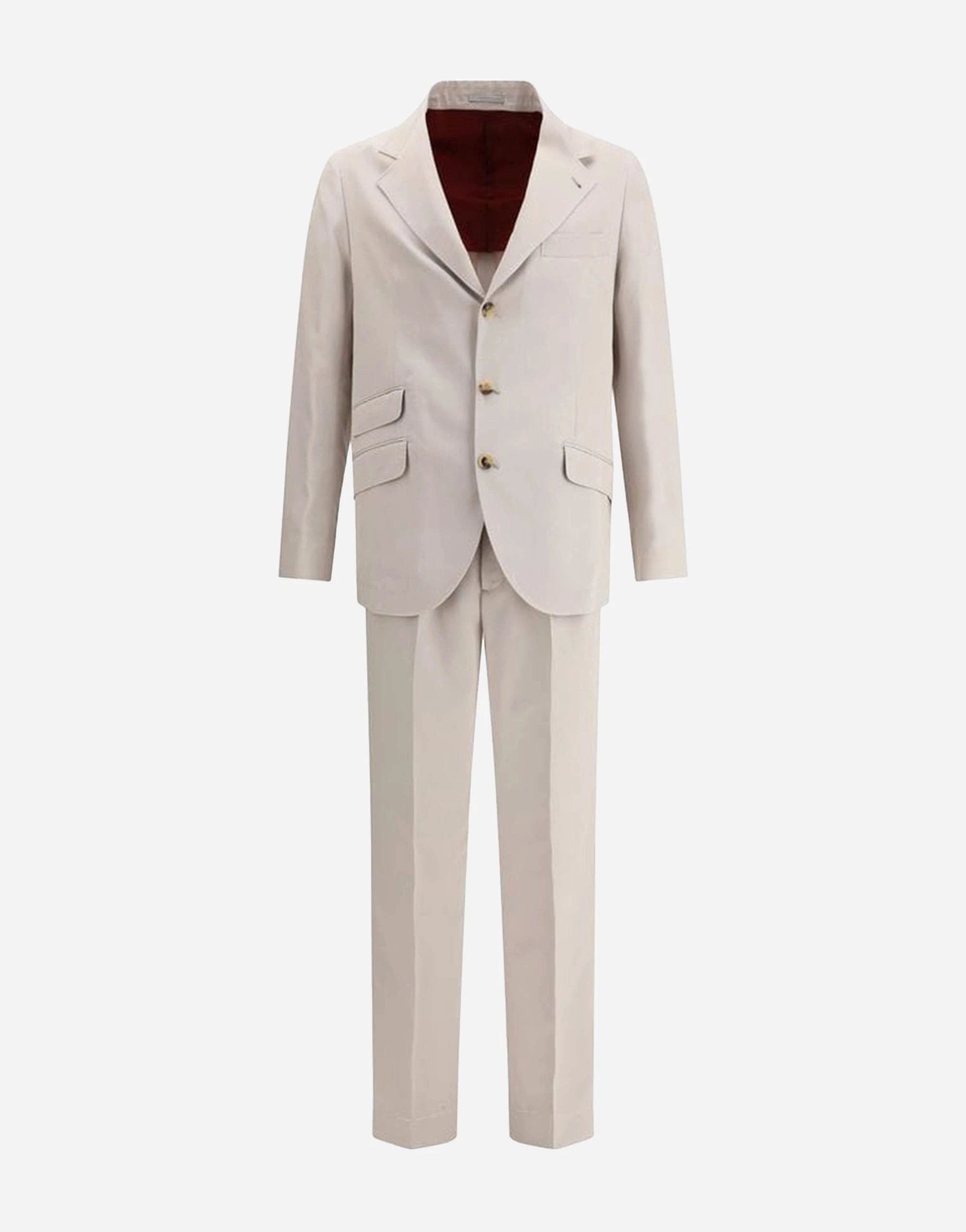 Brunello Cucinelli Délavé Silk Twill Single-Breasted Suit