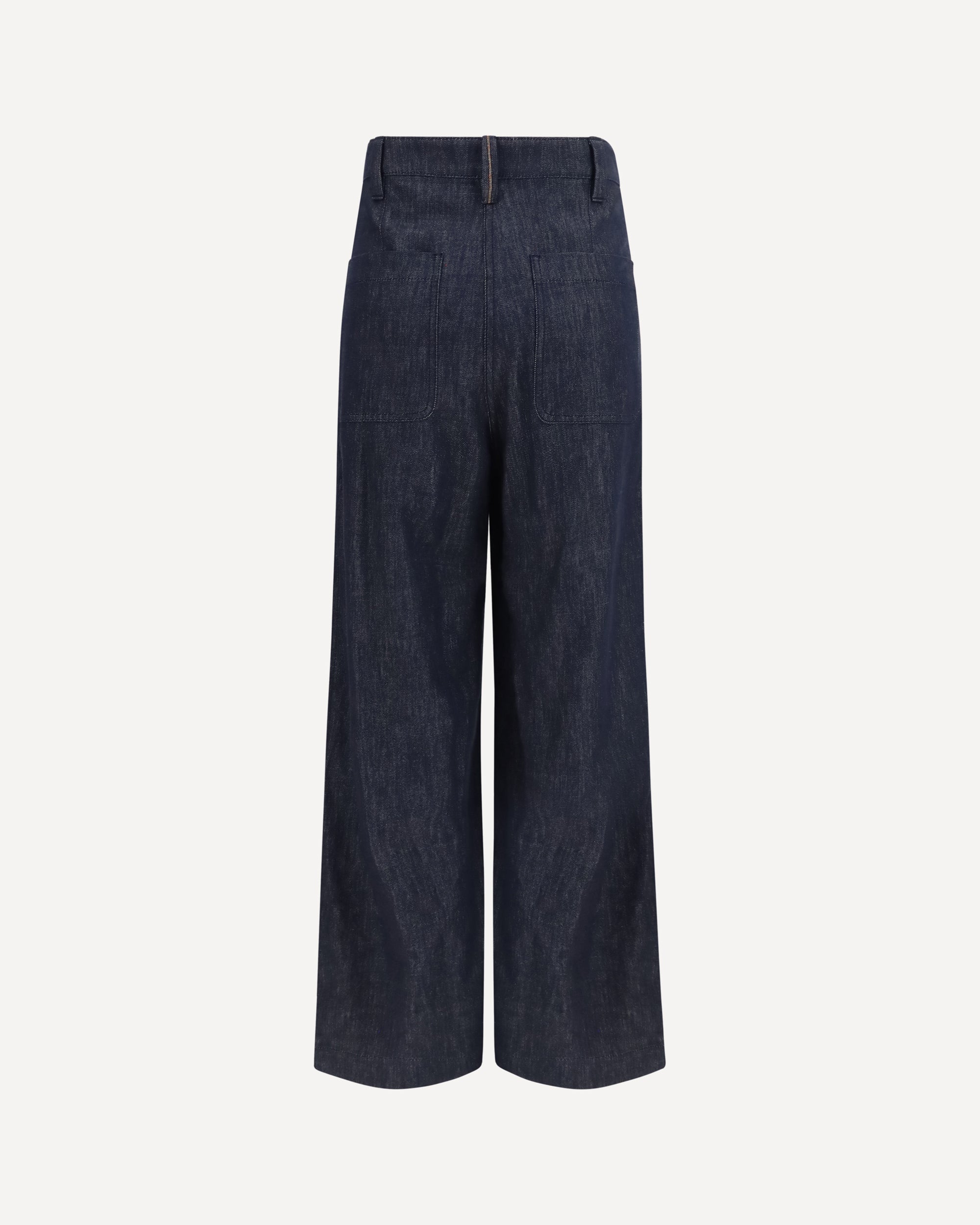 Brunello Cucinelli Denim Effect Twill Wide Pants - alternate view