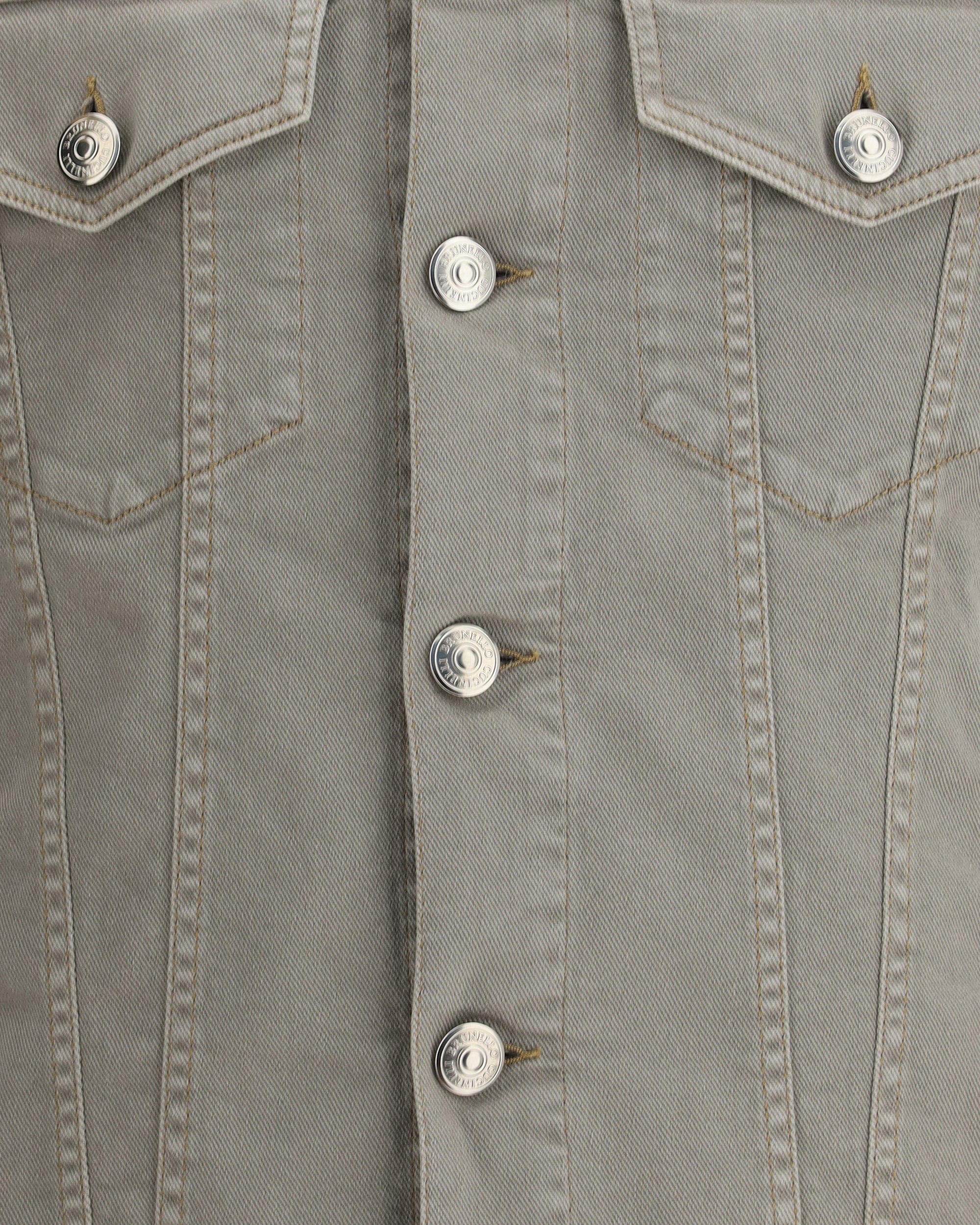 Brunello Cucinelli Denim Jacket With Patch Pockets