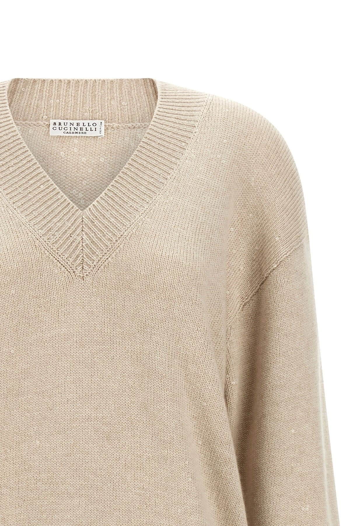Brunello Cucinelli Brunello Cucinelli Diamante Cashmere Silk Sweater