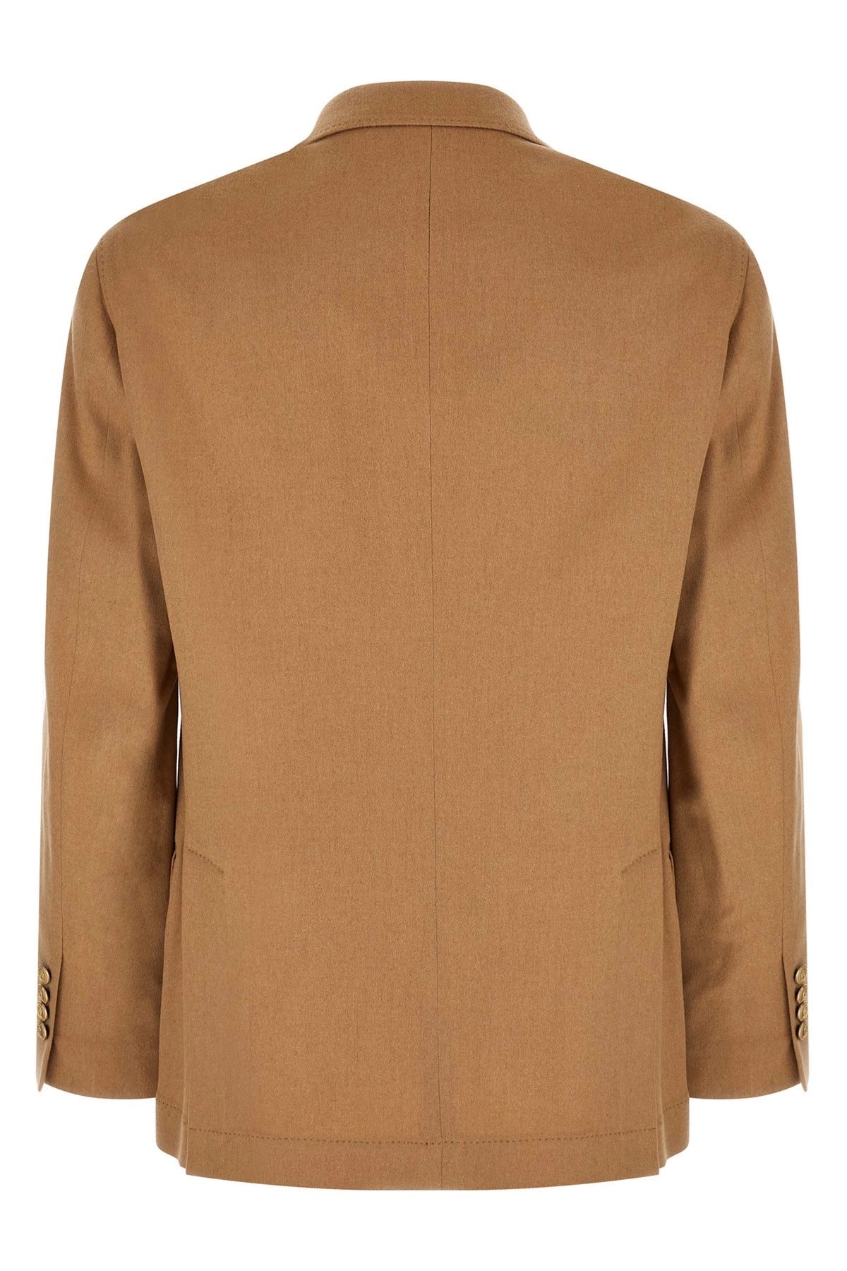 Brunello Cucinelli Double-Breasted Camel Blazer - alternate view