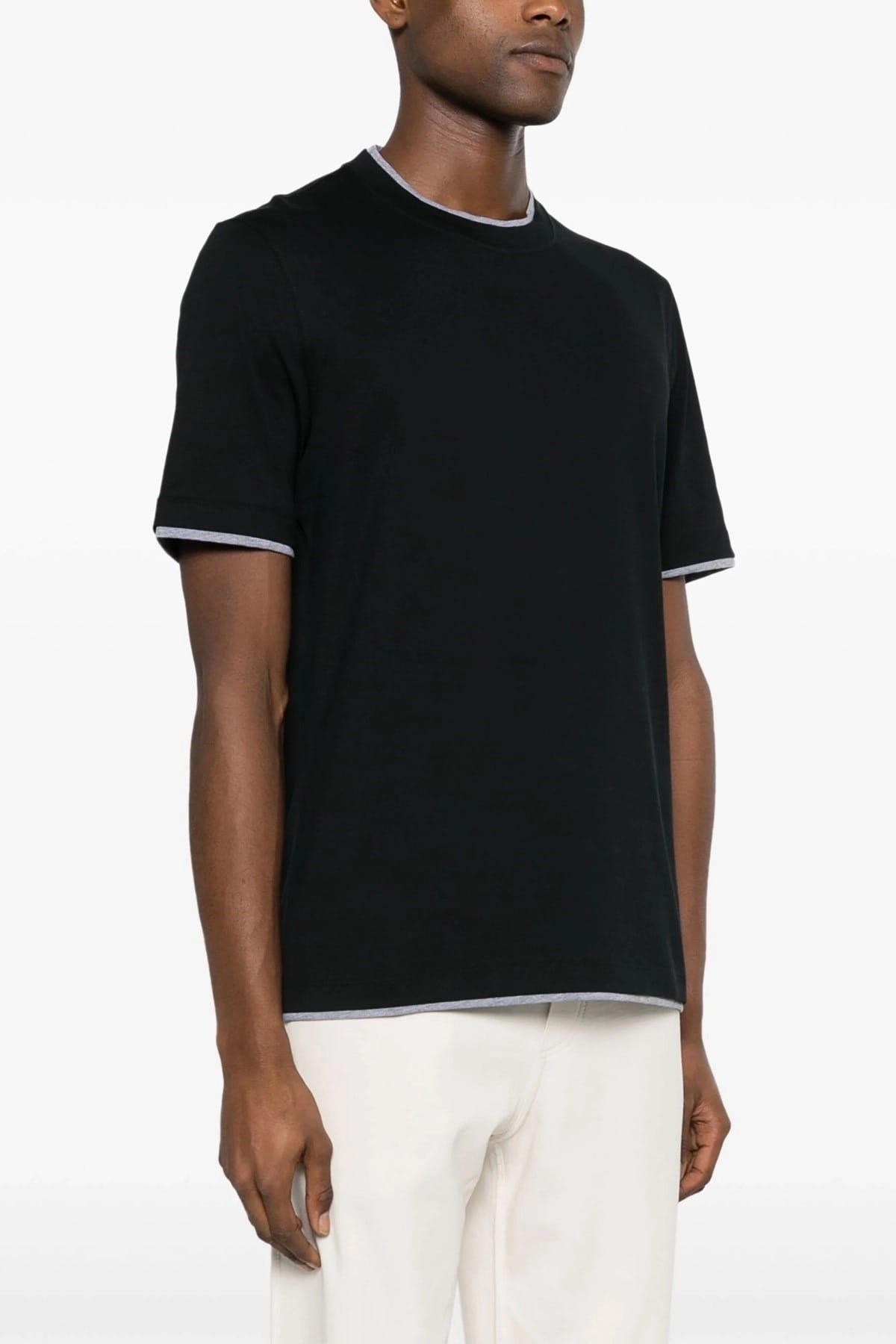 Brunello Cucinelli Brunello Cucinelli Double Hem T-Shirt