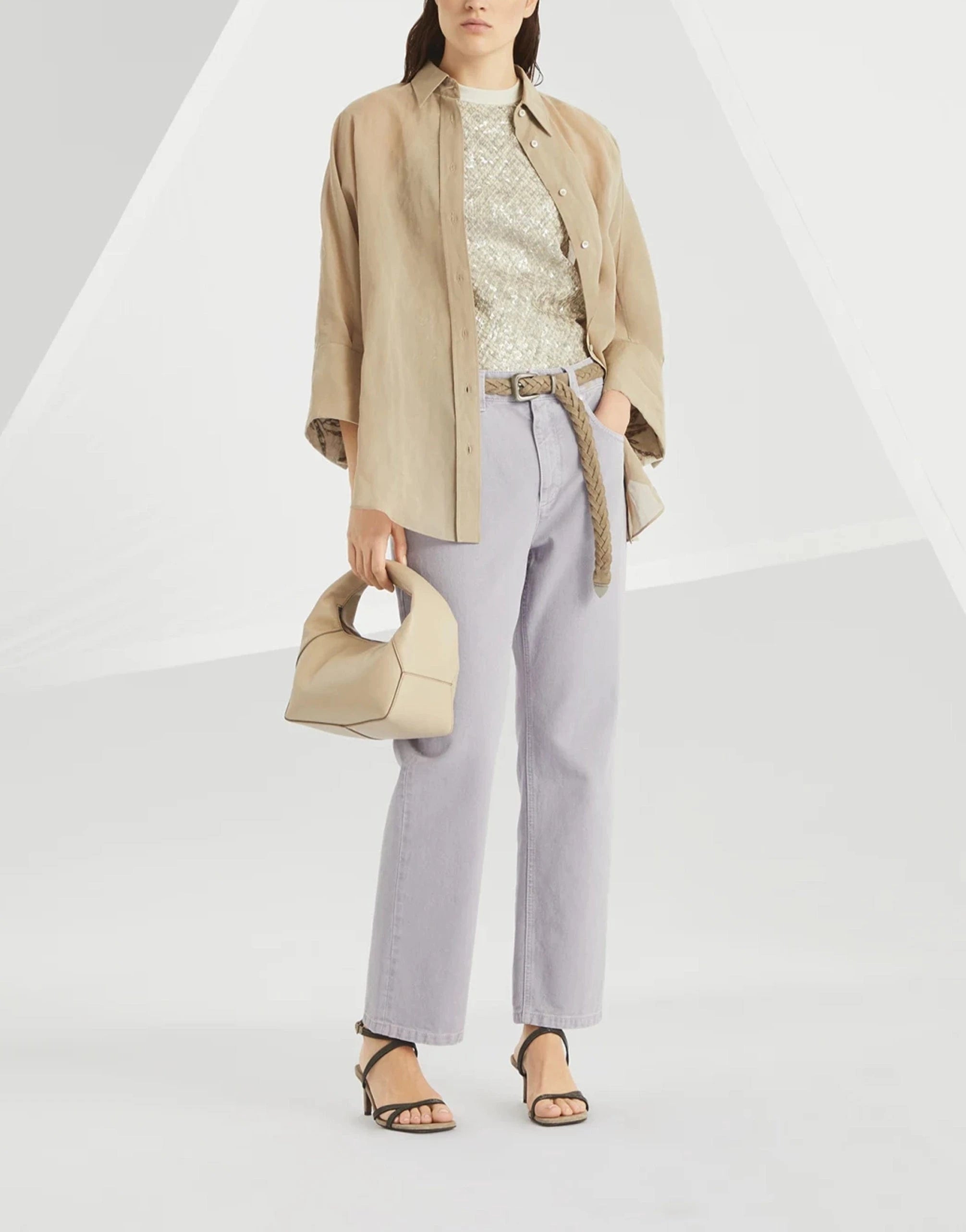 Brunello Cucinelli Dyed Denim Retro Loose Jeans