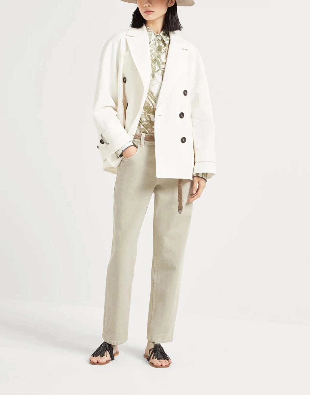 Brunello Cucinelli Straight Dyed Jeans