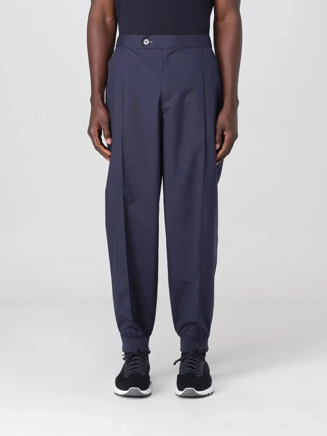 Brunello Cucinelli Elasticized Waistband Monochrome Trousers