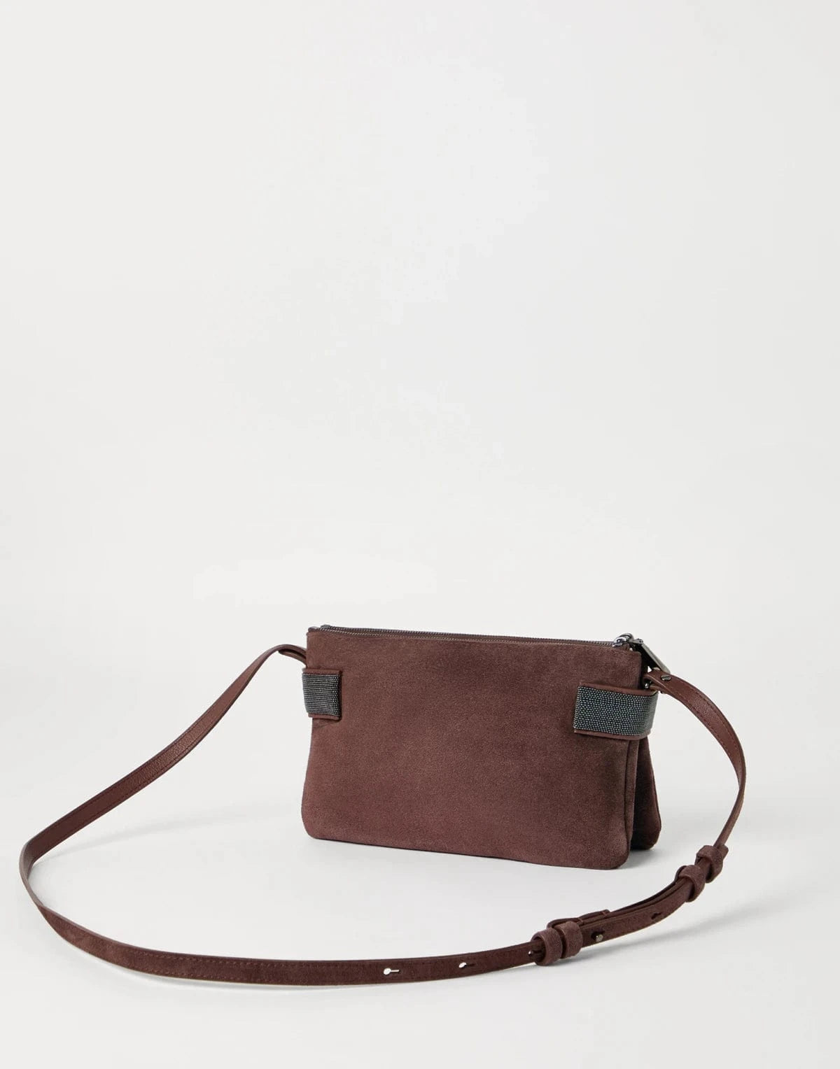 Brunello Cucinelli Essence Mini Suede Shoulder Bag